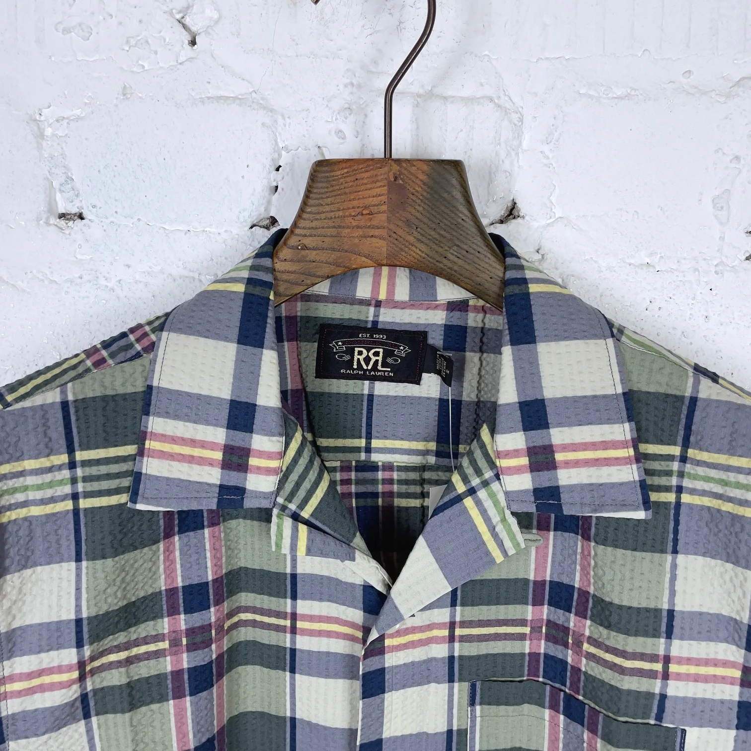 rrl | madras-print seersucker camp shirt - Image 2
