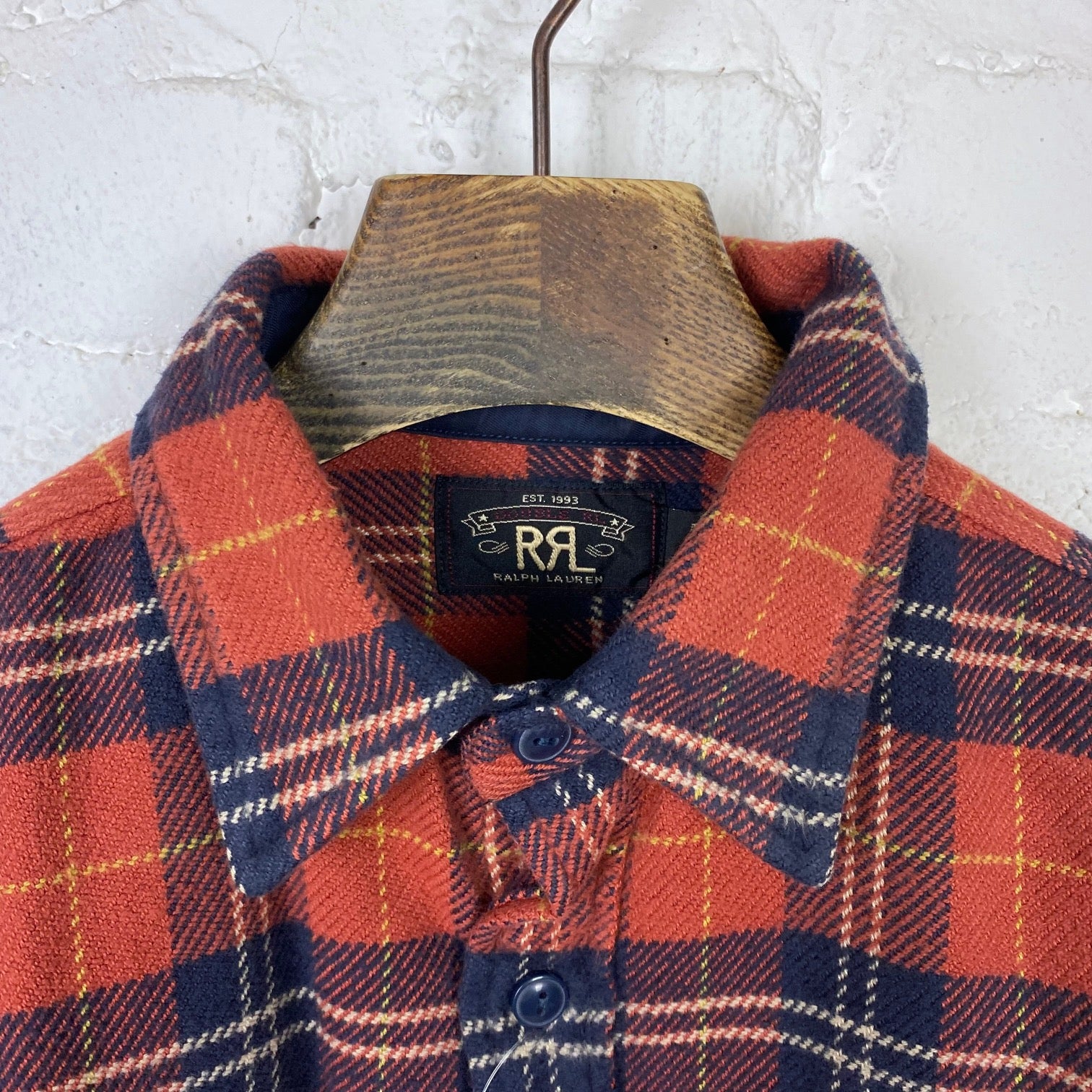 rrl | matlock work shirt red-blue - Image 4