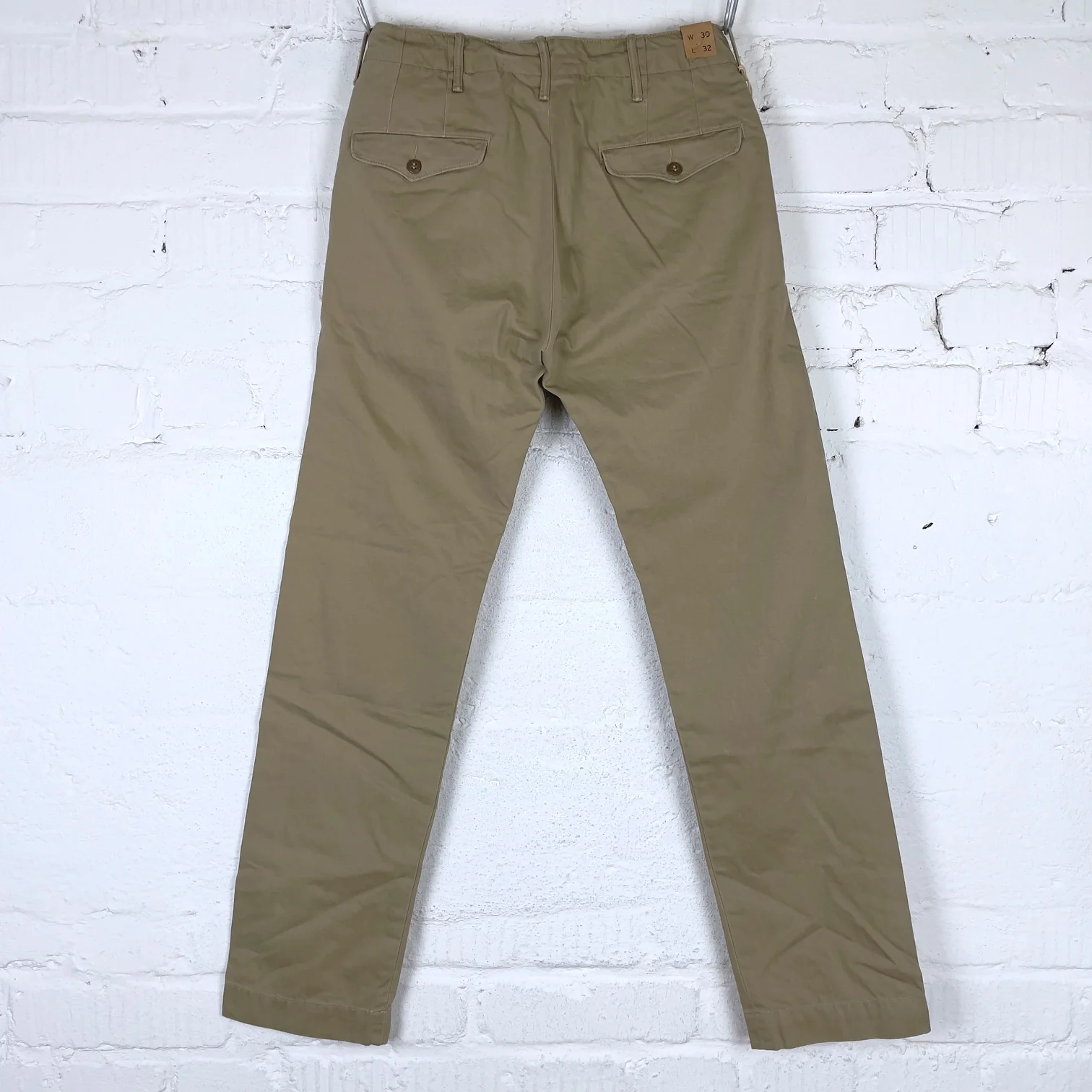 rrl | officer's chino new military khaki - Image 4
