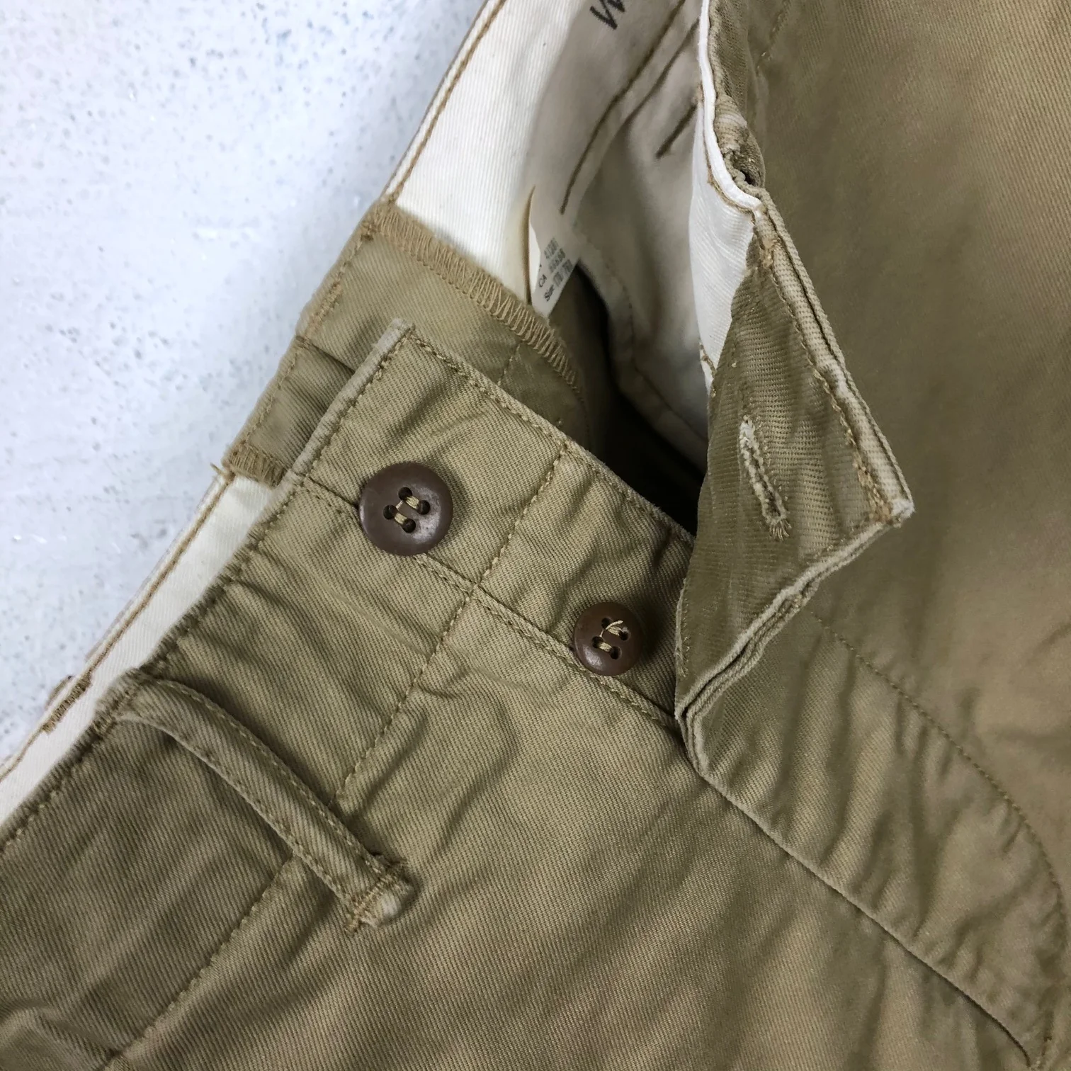 rrl | officer's chino khaki - Image 2