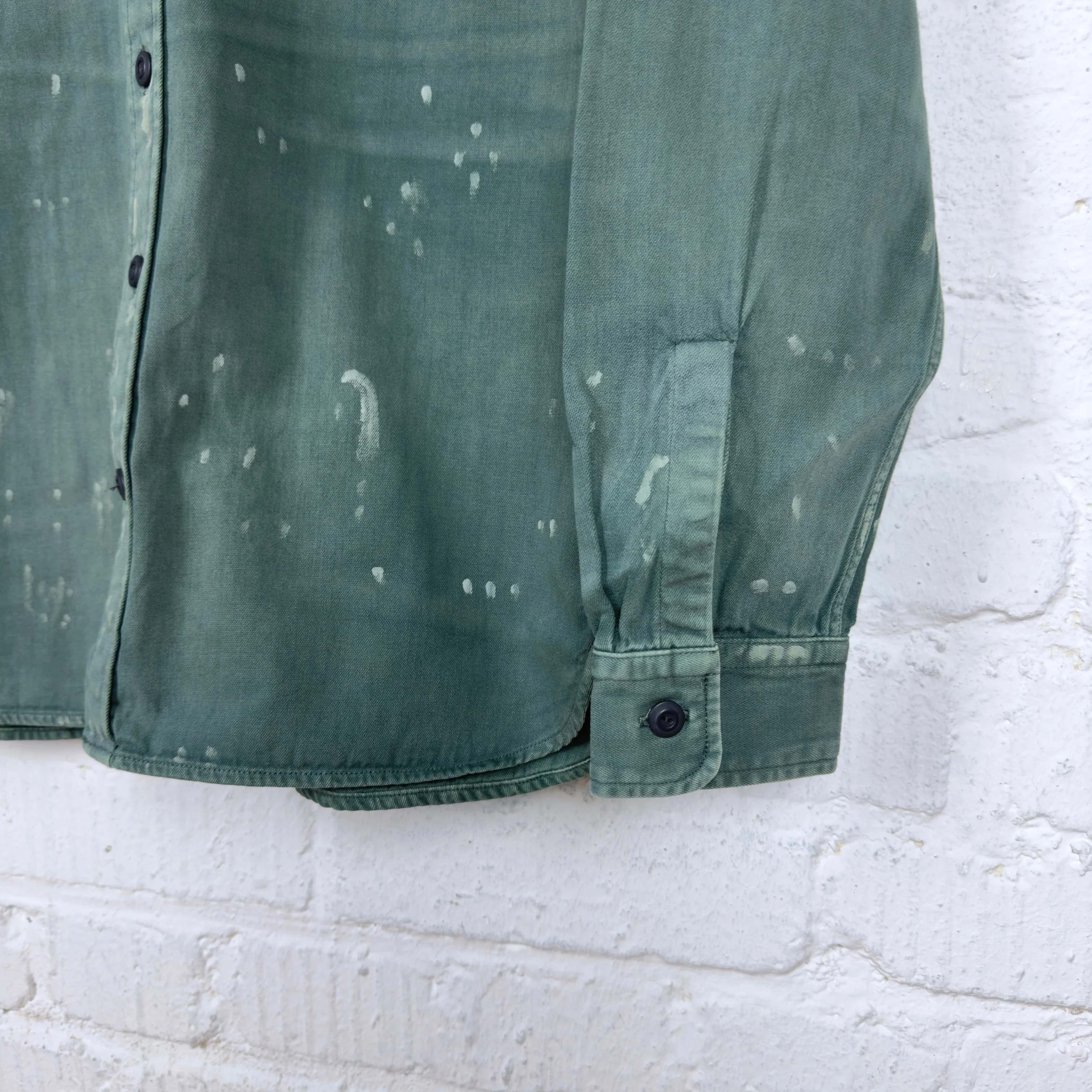 rrl | petrol shirt green used - Image 3
