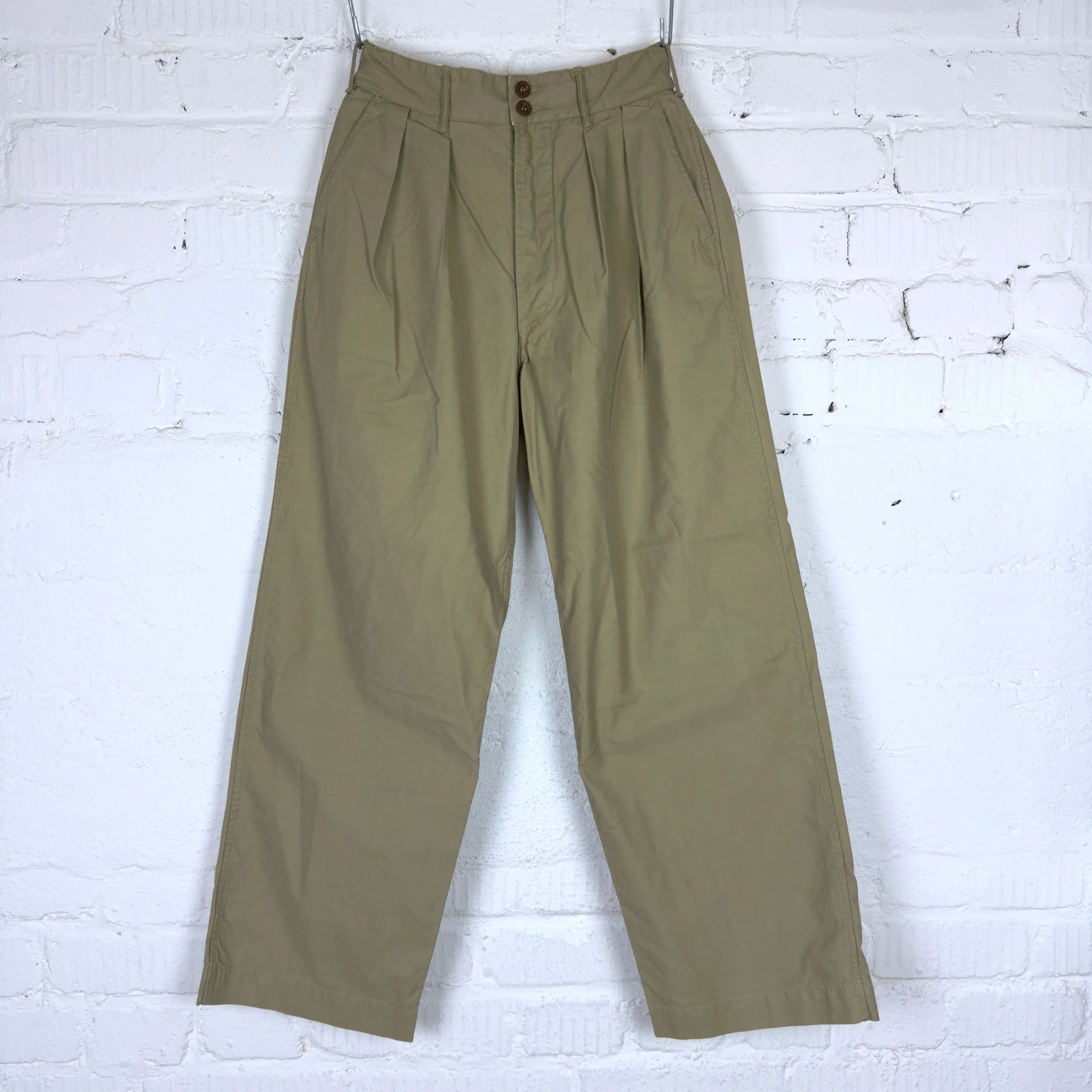rrl | pleated chino trouser khaki