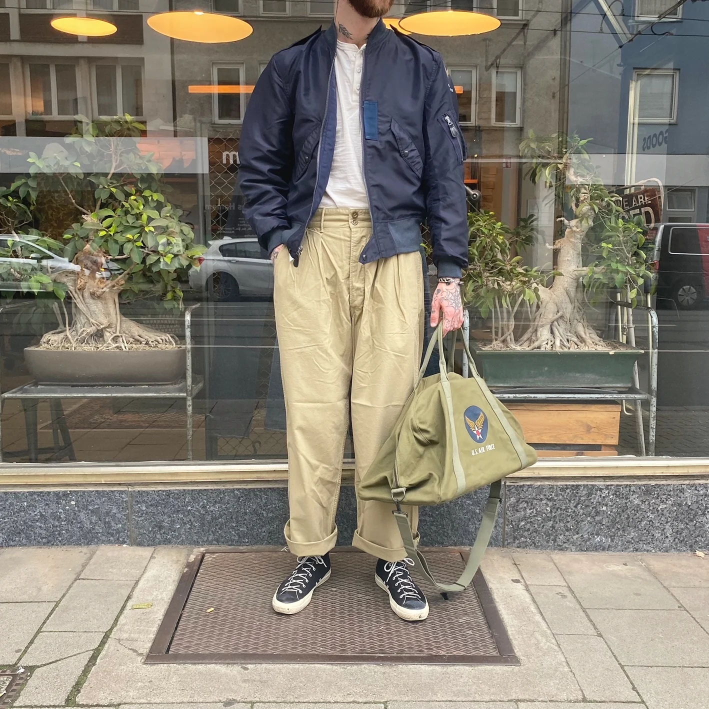 rrl | pleated chino trouser khaki - Image 2