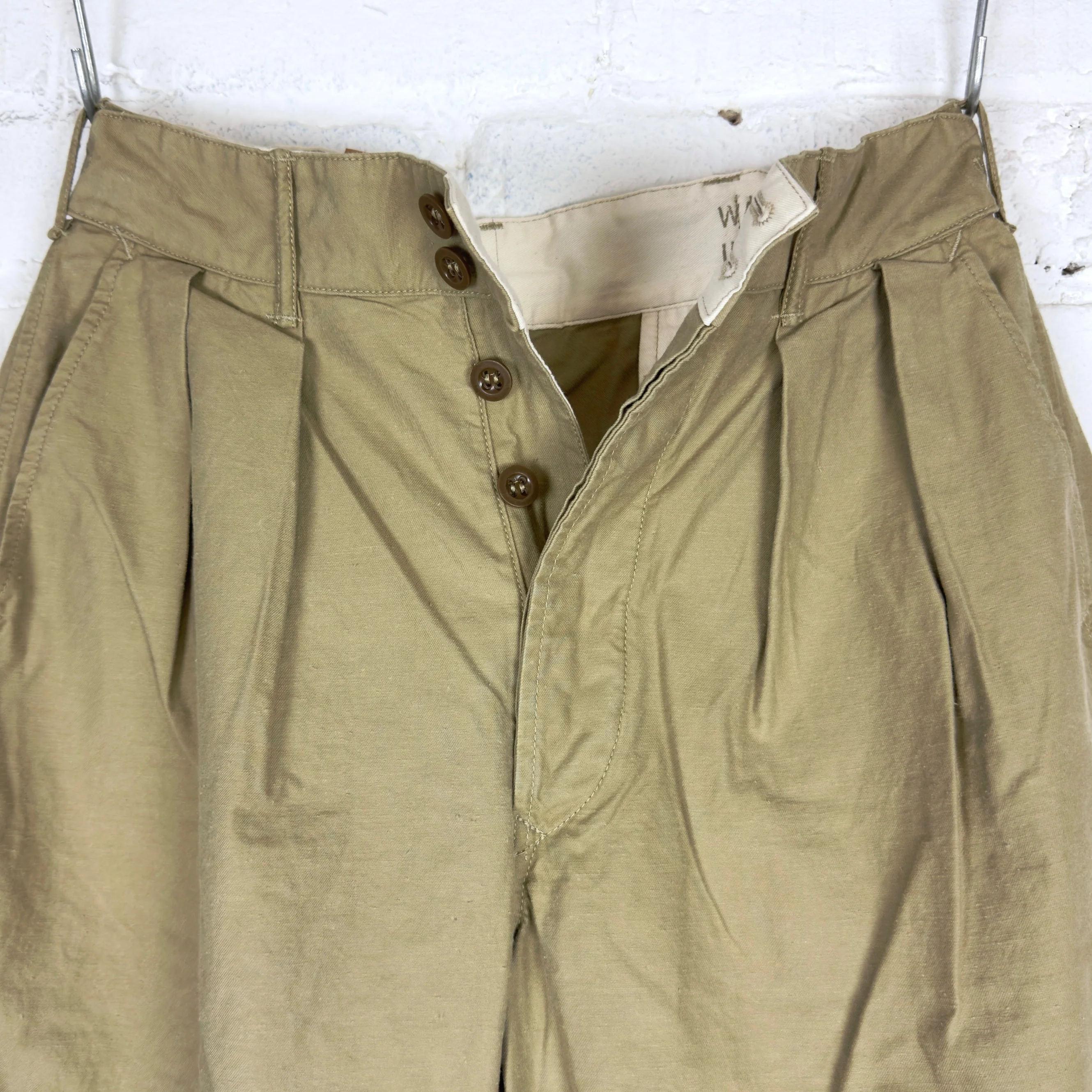 rrl | pleated chino trouser khaki - Image 3