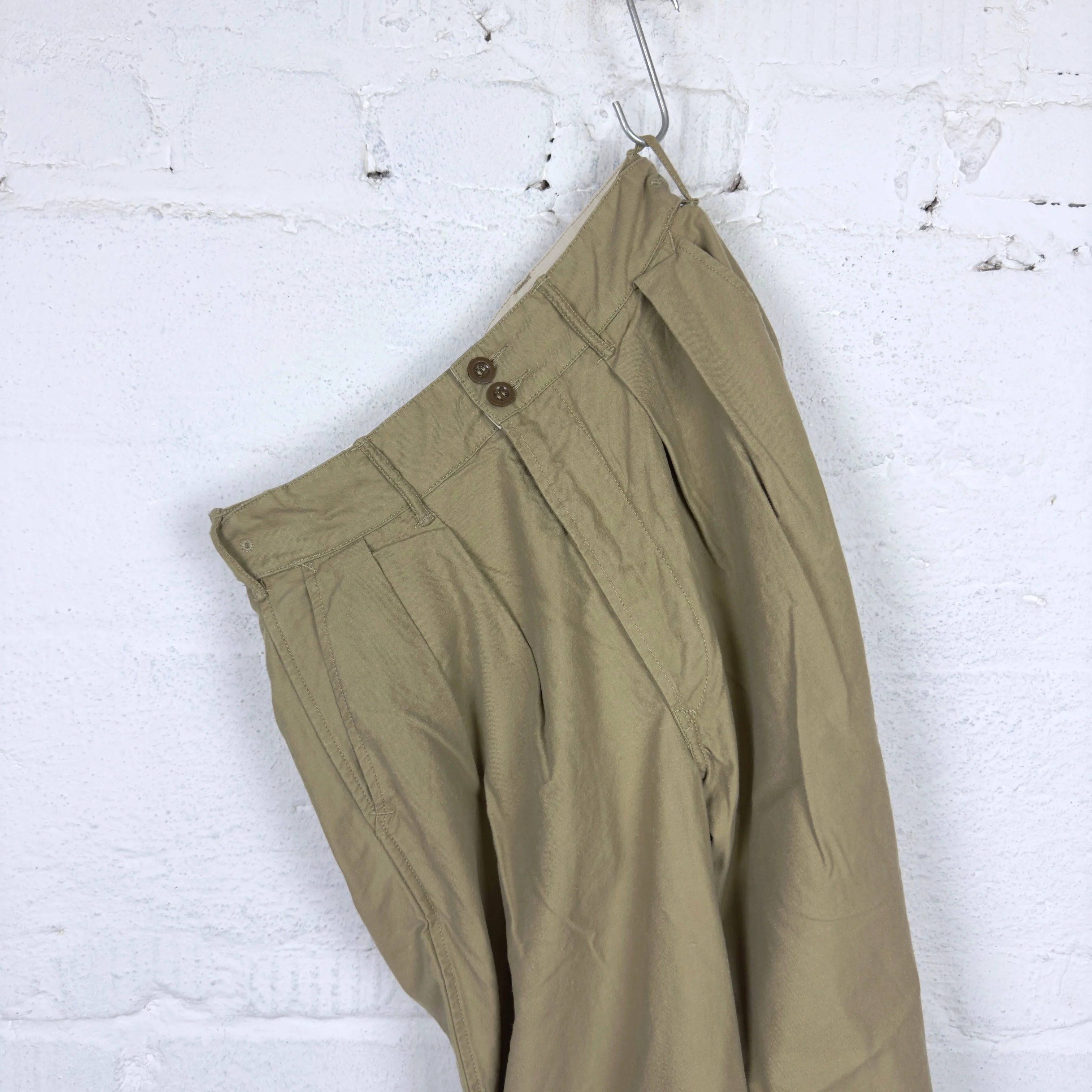 rrl | pleated chino trouser khaki - Image 4