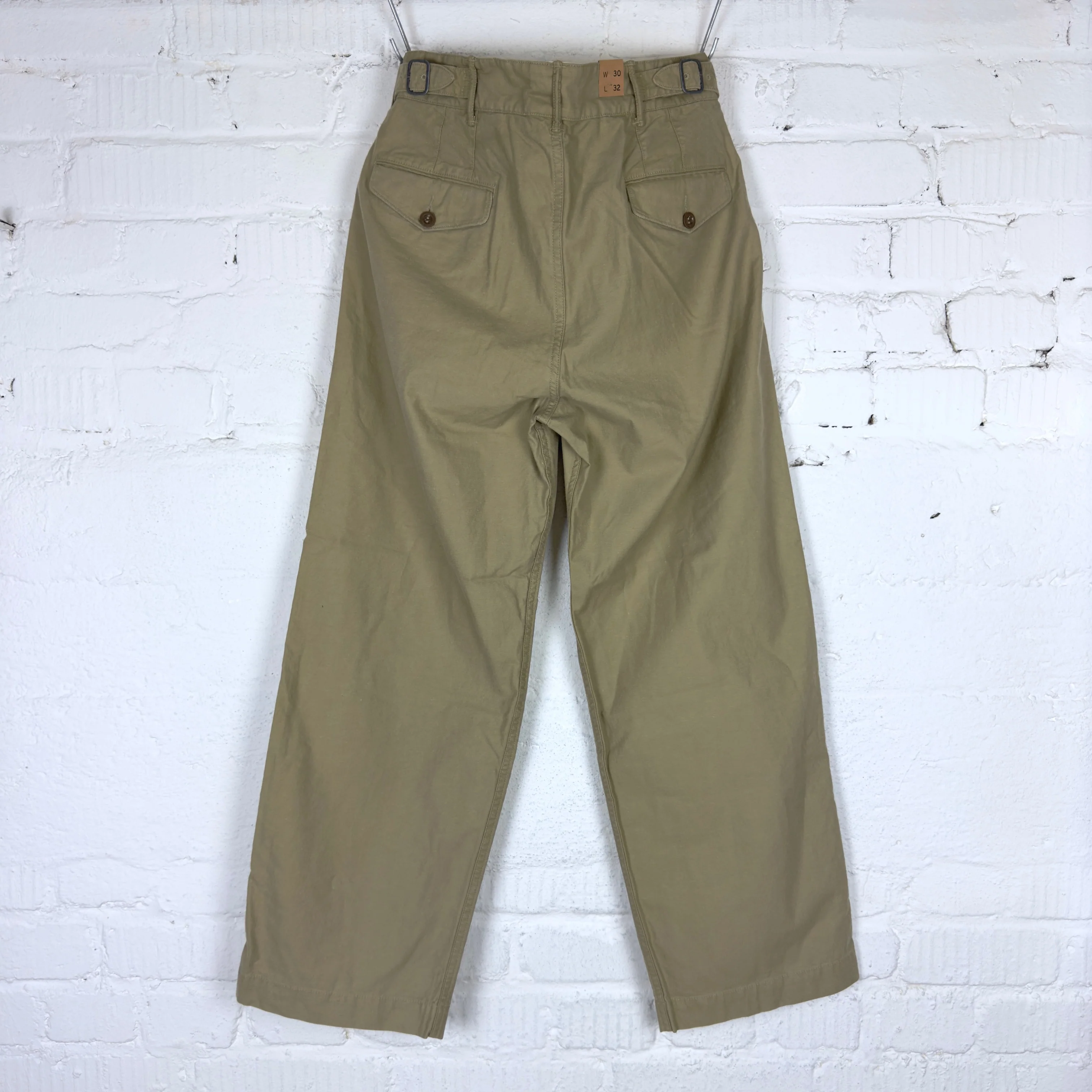 rrl | pleated chino trouser khaki - Image 6