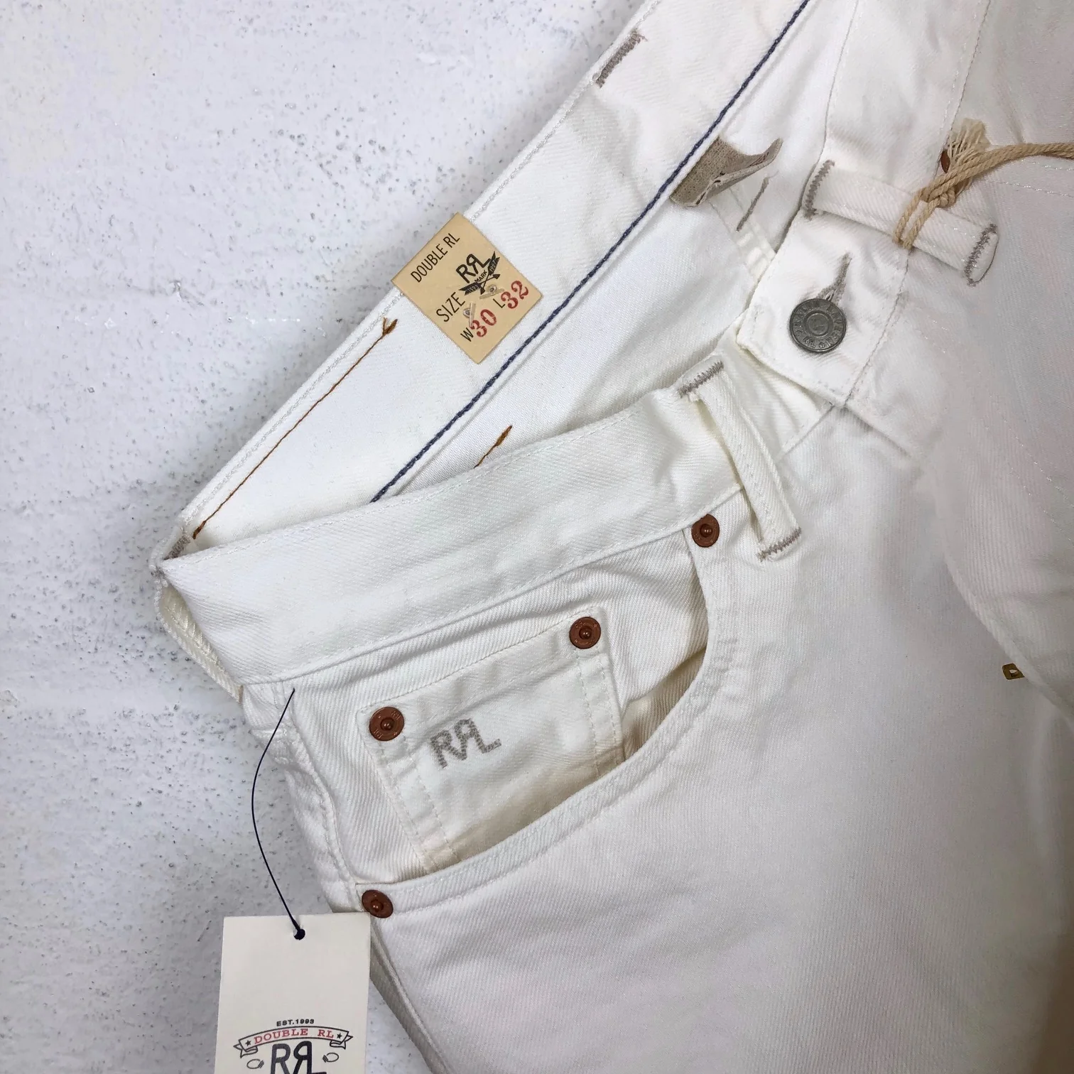 rrl | slim fit jeans whitestone - Image 5