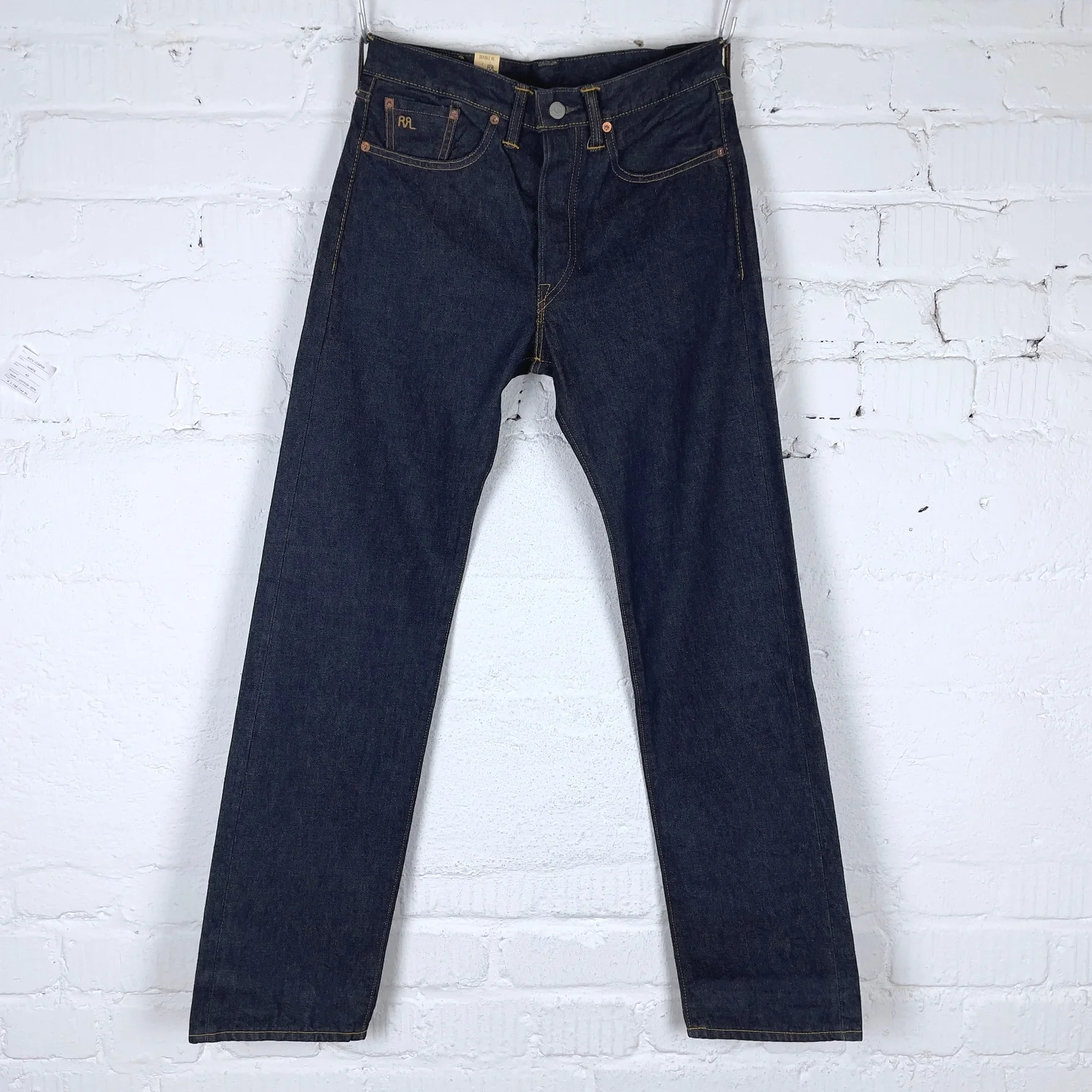 rrl | straight fit jeans once washed