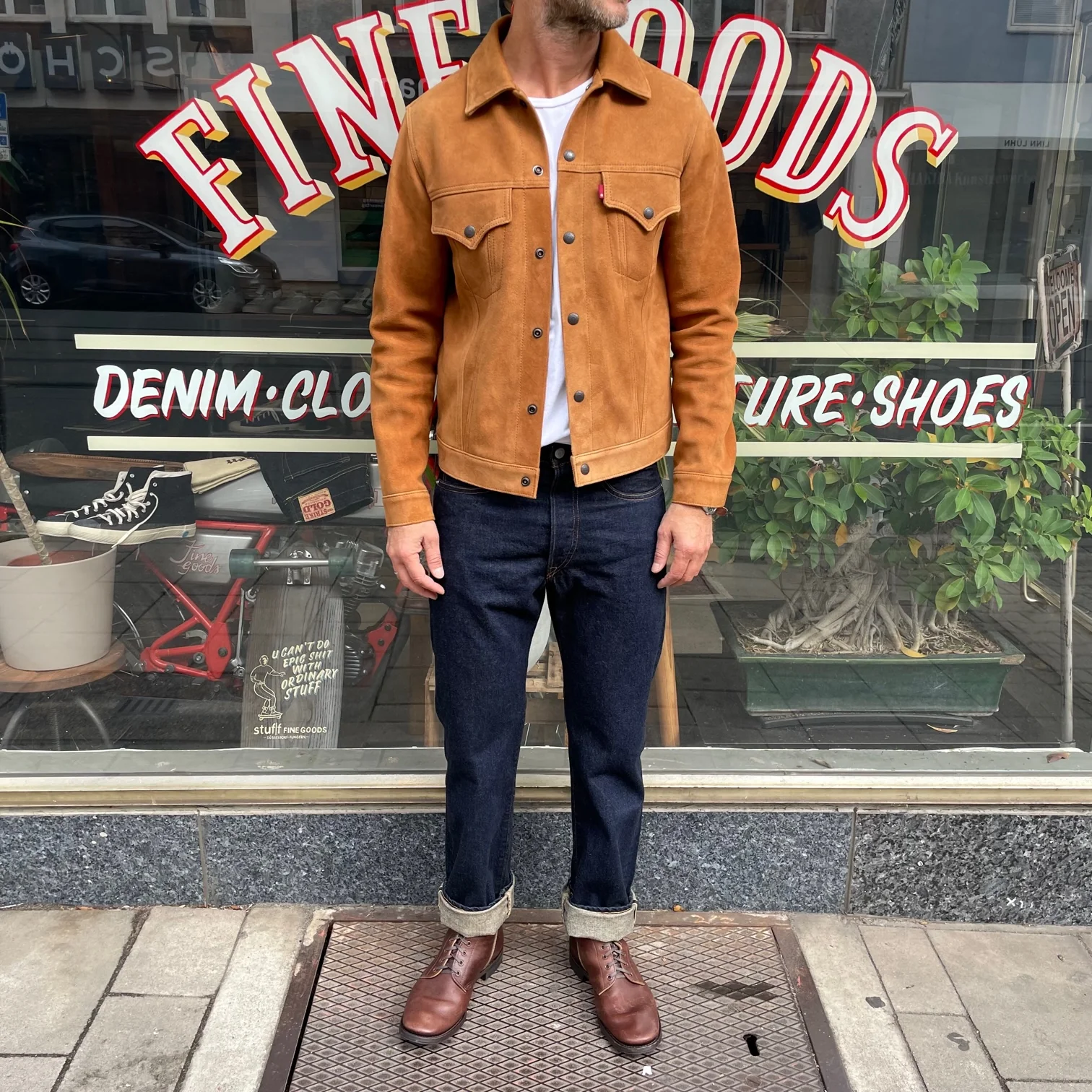 rrl | straight fit jeans once washed - Image 3