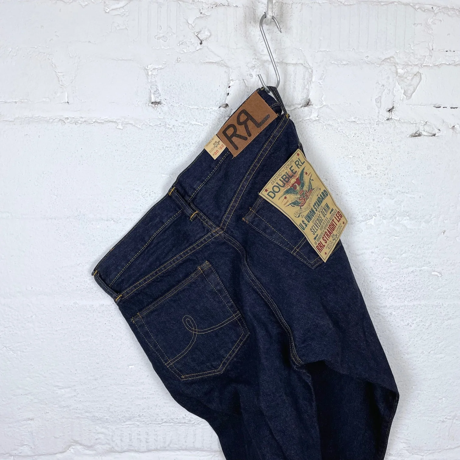 rrl | straight fit jeans once washed - Image 4