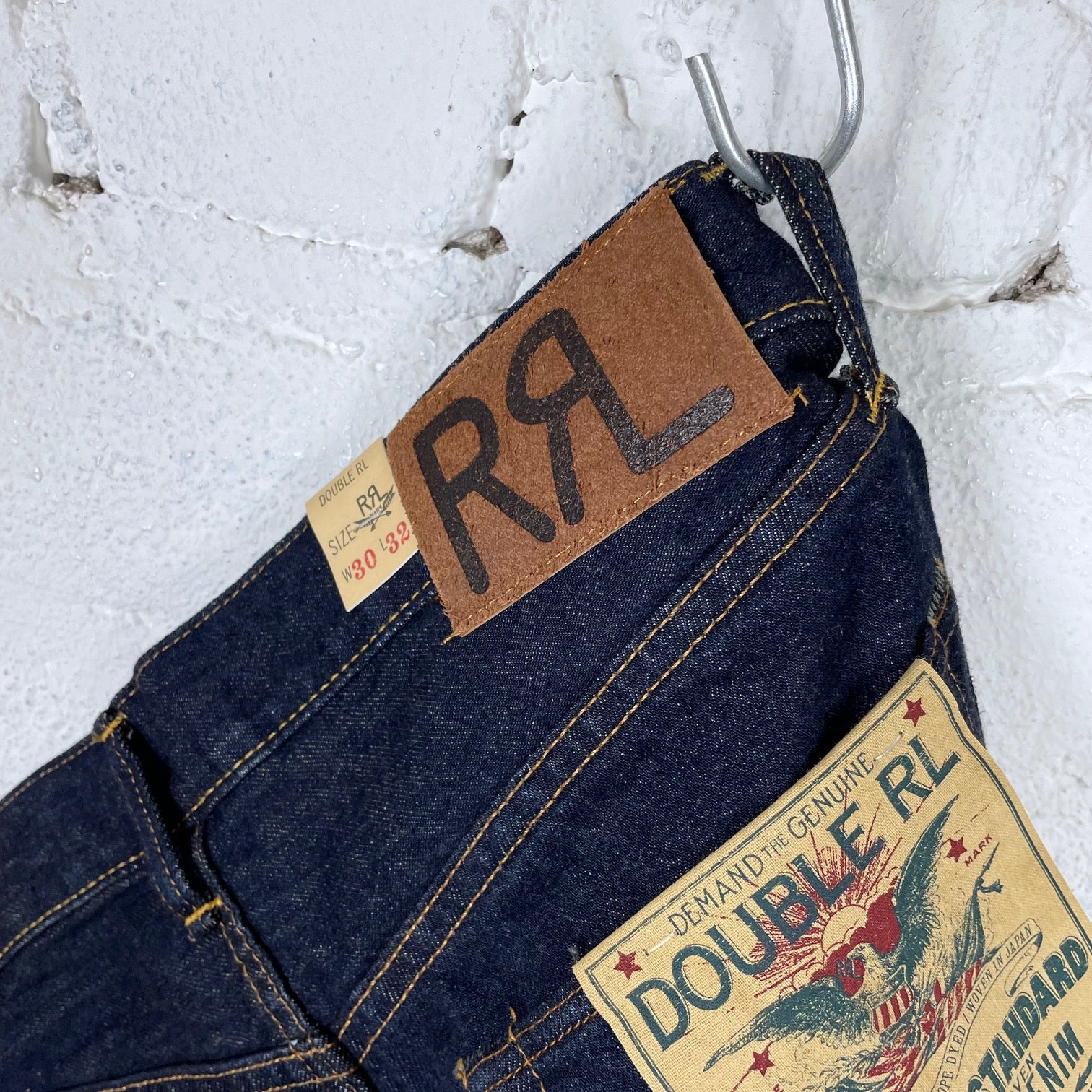 rrl | straight fit jeans once washed - Image 5