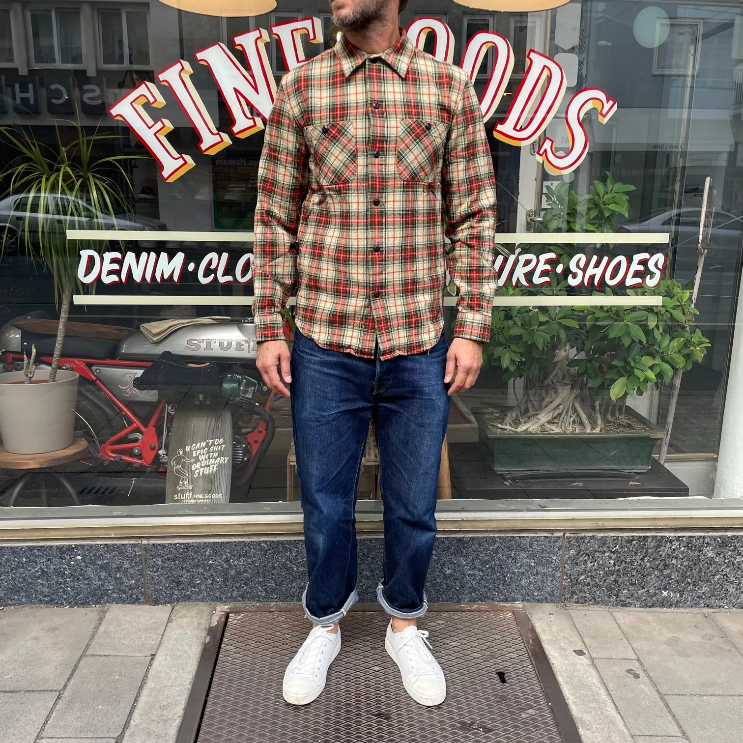 rrl | universal camp shirt cream-multi - Image 2