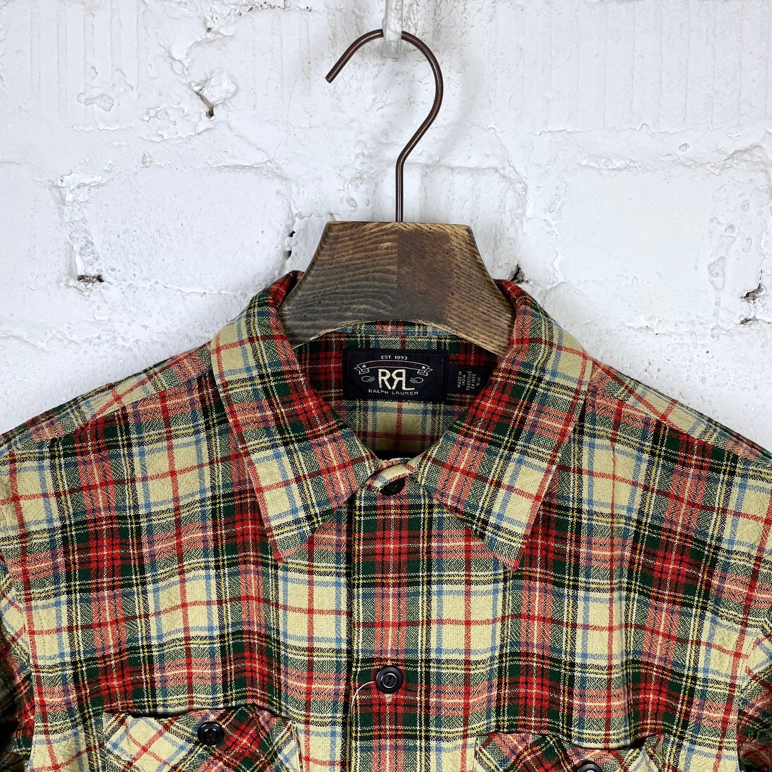 rrl | universal camp shirt cream-multi - Image 4