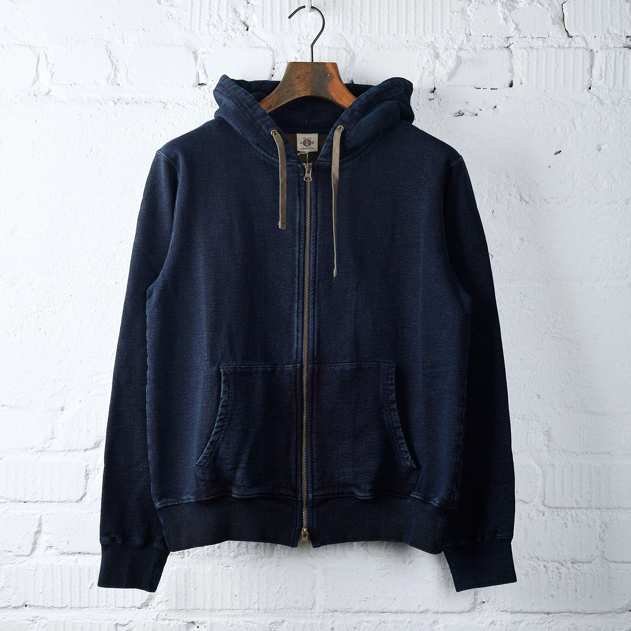 samurai | sis25-102 kakishibu indigo hoodie