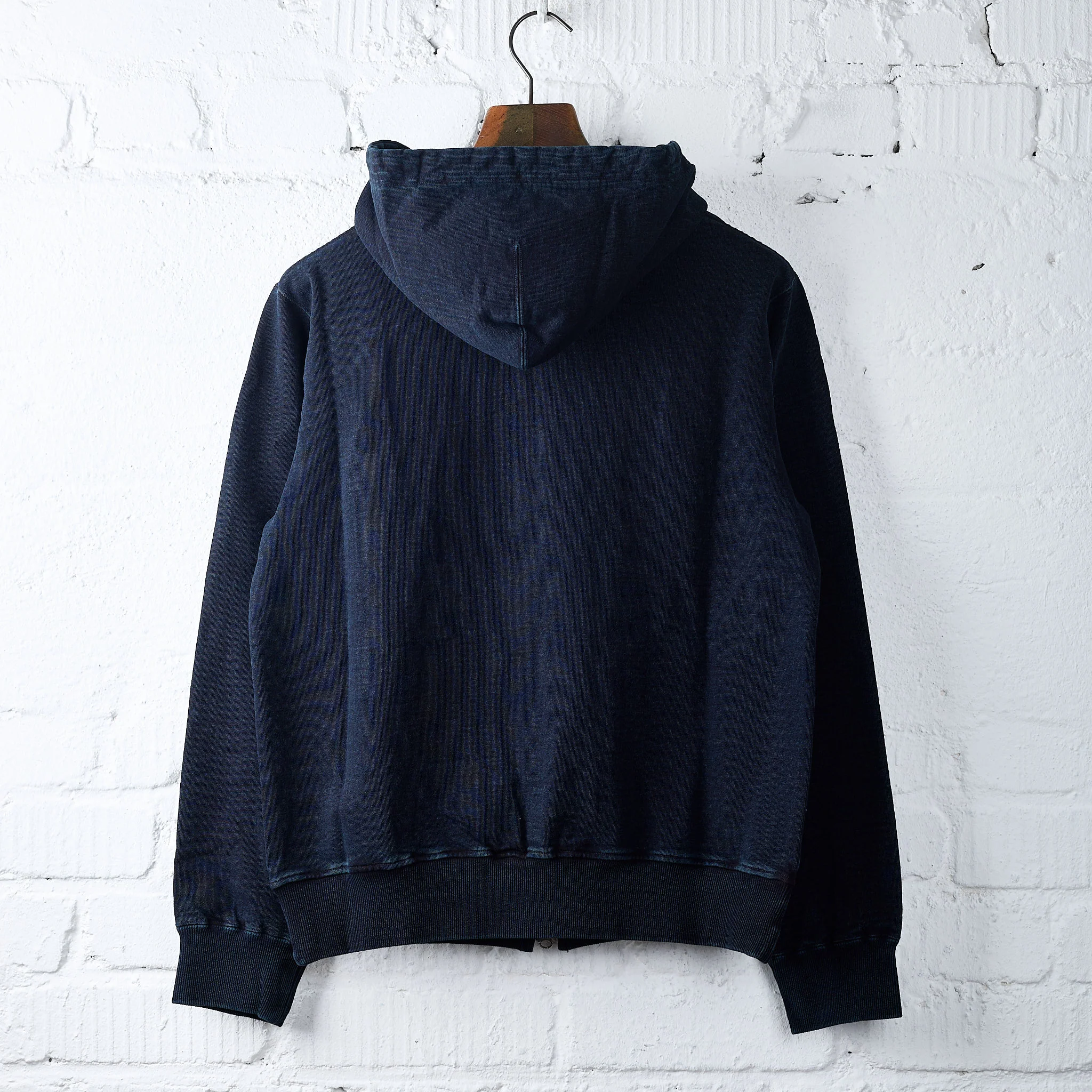 samurai | sis25-102 kakishibu indigo hoodie - Image 2