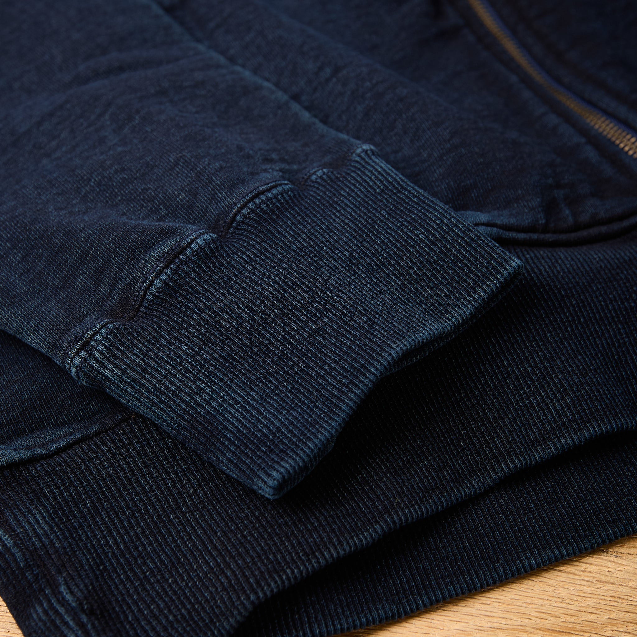 samurai | sis25-102 kakishibu indigo hoodie - Image 5