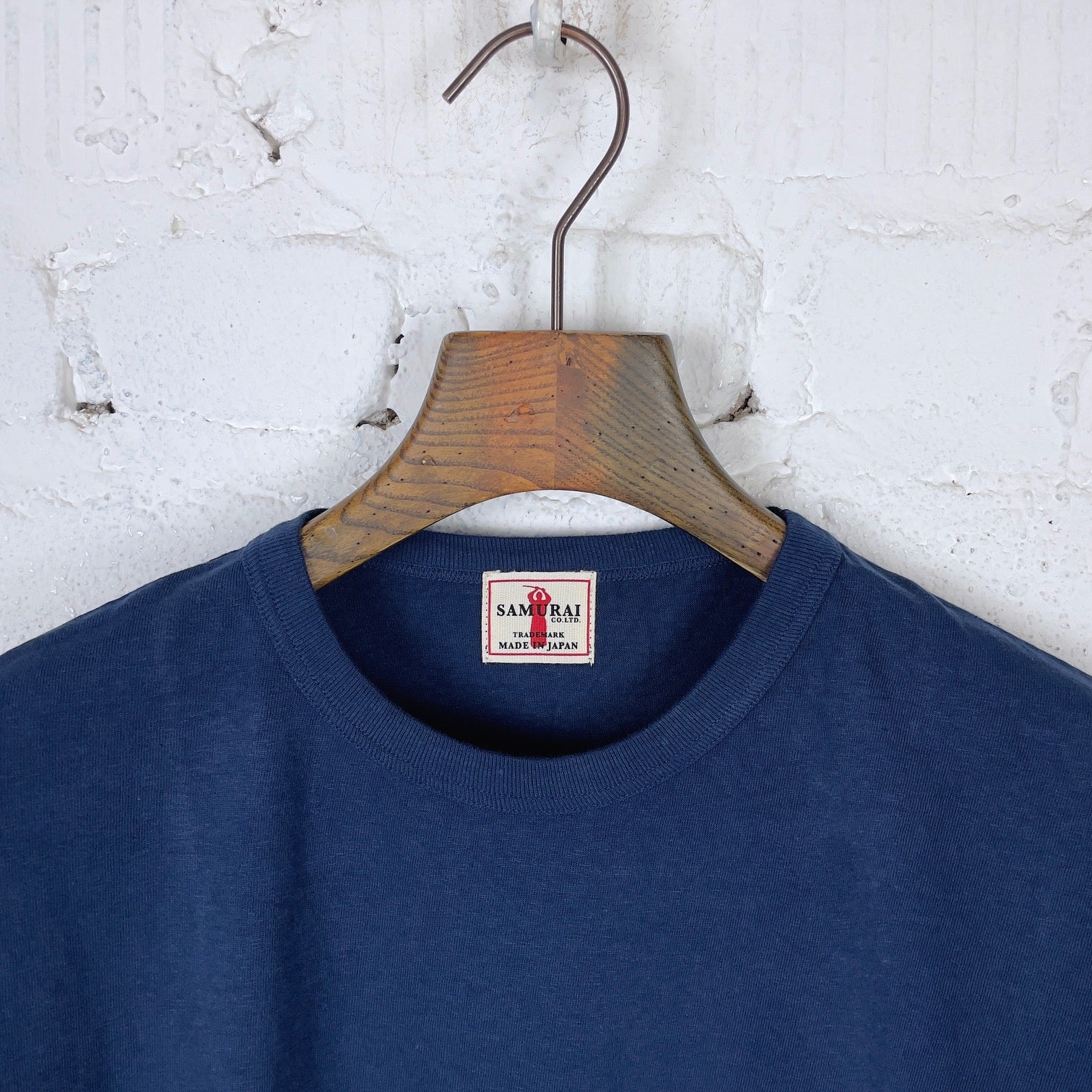 samurai | sj2pst-crew 2pack loopwheel t-shirt navy - Image 3