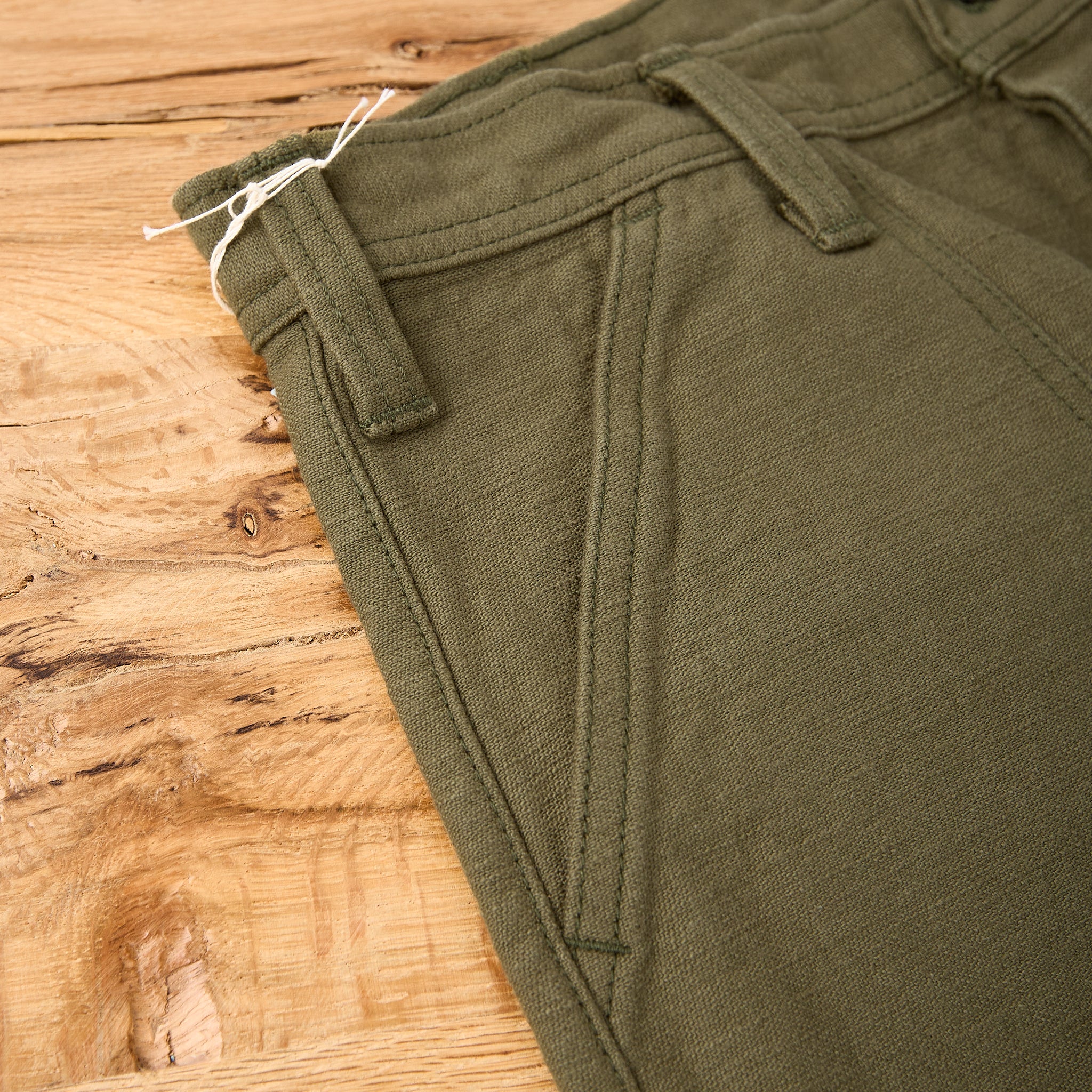 samurai | sj52bp heavy back satin baker pants - olive - Image 4