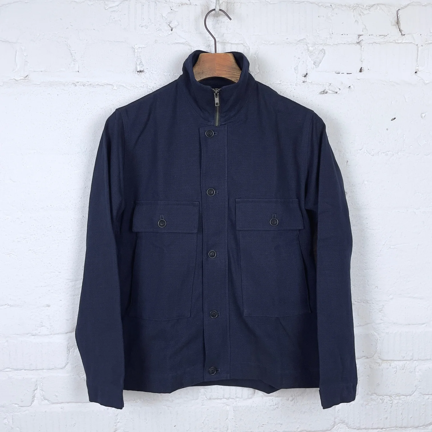 samurai | sjmj24-01 spotted indigo zip field jacket - Image 7