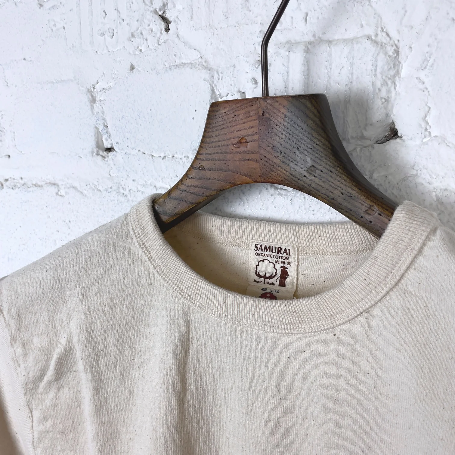 samurai | sjst-sc03 japanese cotton made pocket tee - natural - Image 4