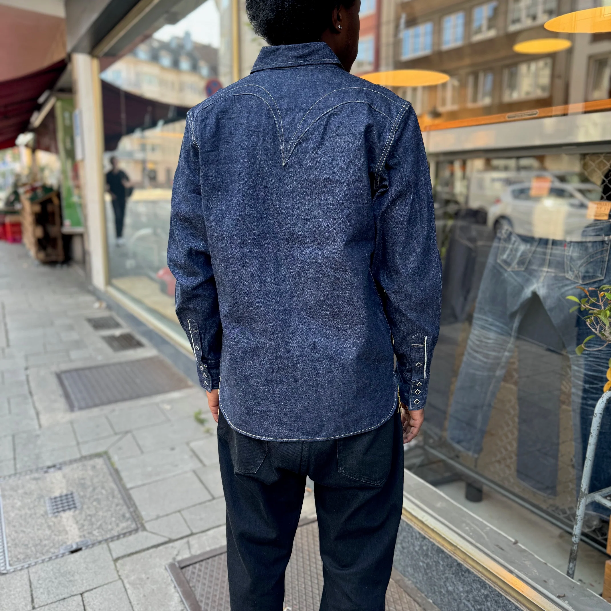 samurai | "kamome swd-l01" selvedge western denim shirt - Image 3