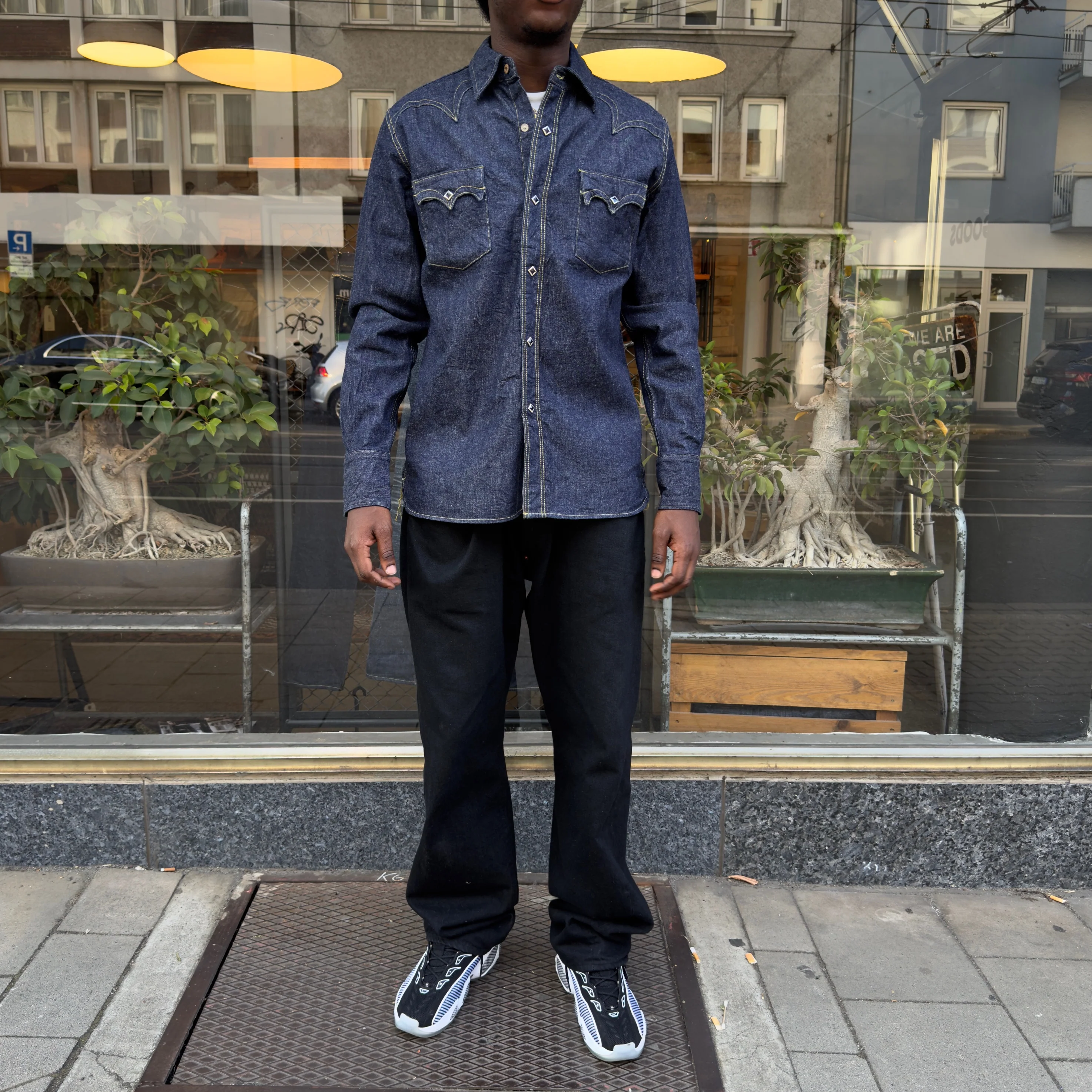 samurai | "kamome swd-l01" selvedge western denim shirt - Image 4