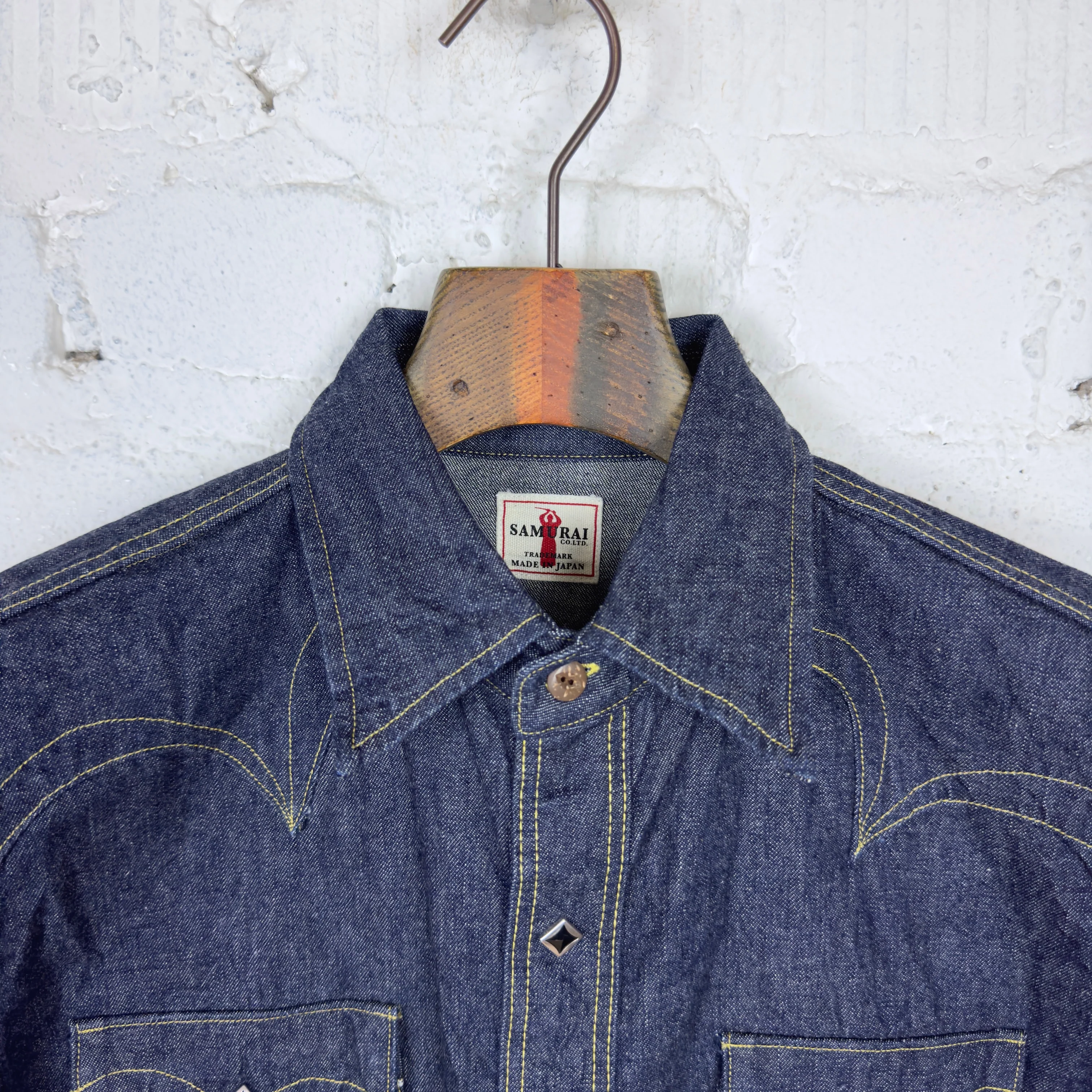 samurai | "kamome swd-l01" selvedge western denim shirt - Image 5