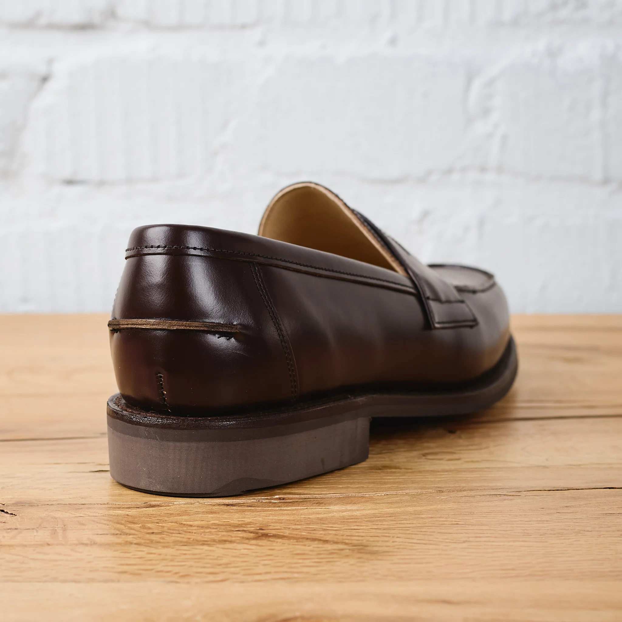 sanders | butt seam loafer shoe burgundy - Image 4