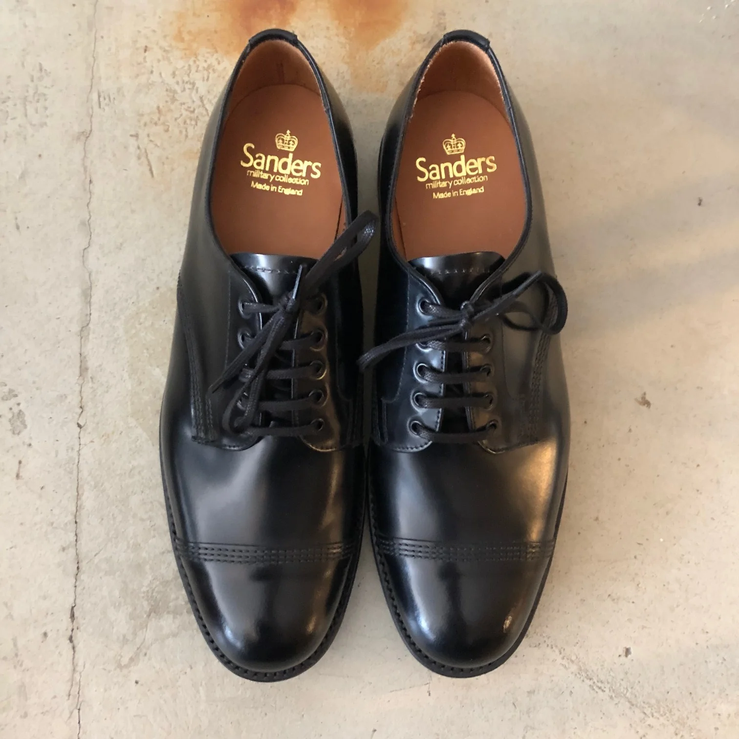 sanders | picusa gibson cap toe shoe black - Image 3