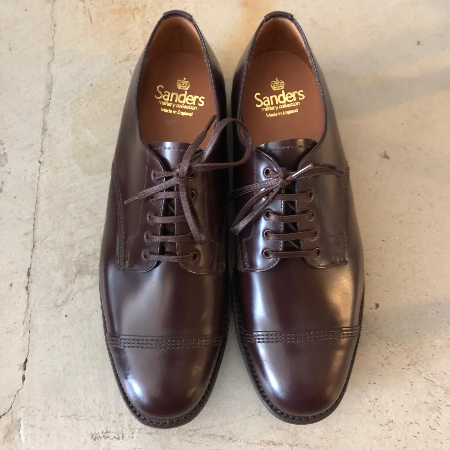 sanders | picusa gibson cap toe shoe burgundy - Image 3