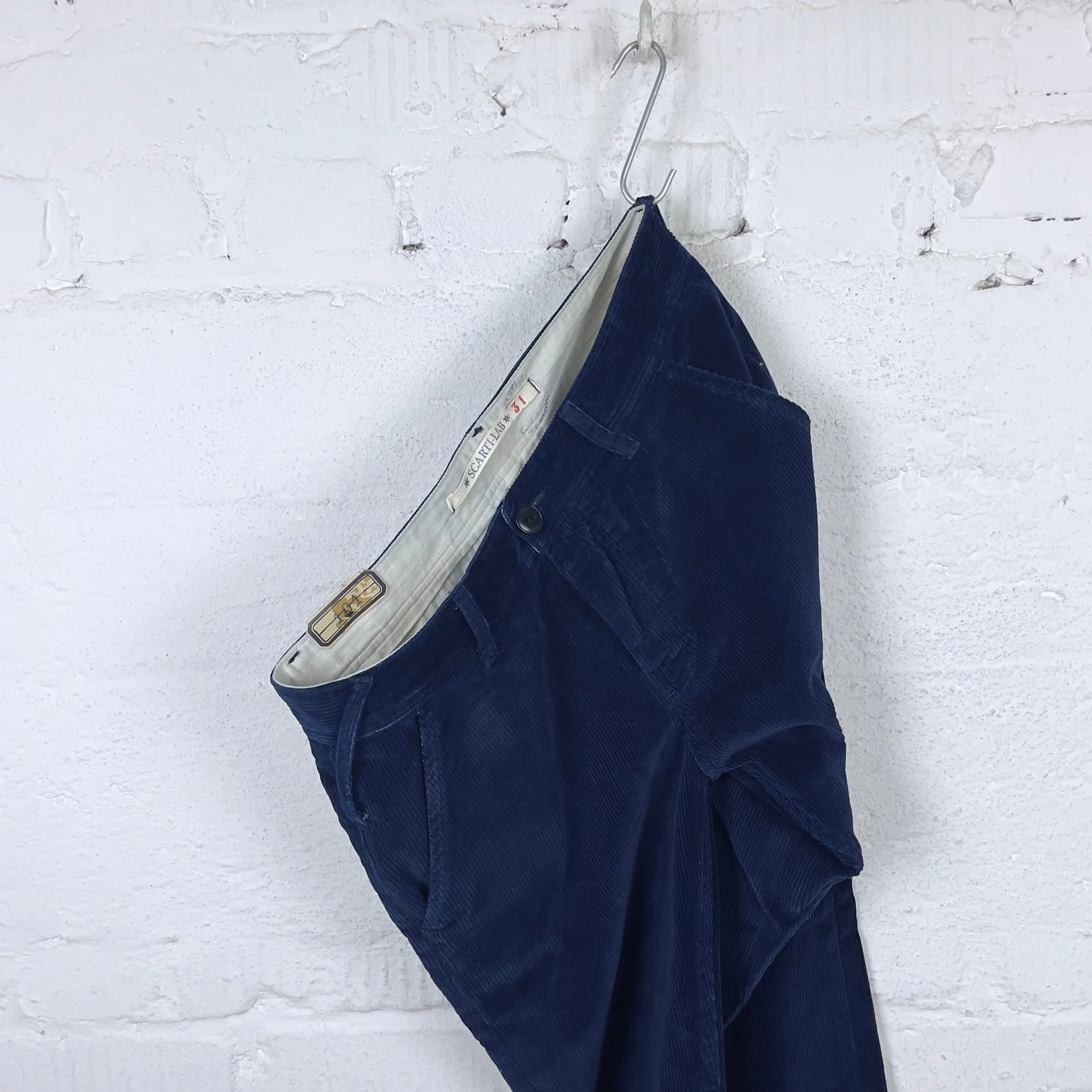scarti lab | chino 101 sh454 corduroy indigo one wash - Image 3