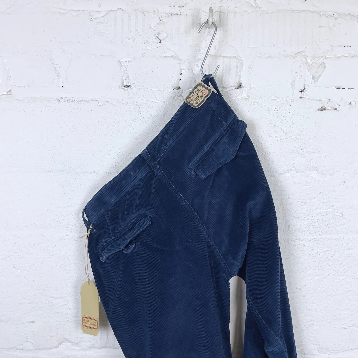 scarti lab | chino 101 sh454 corduroy indigo stone washed - Image 5