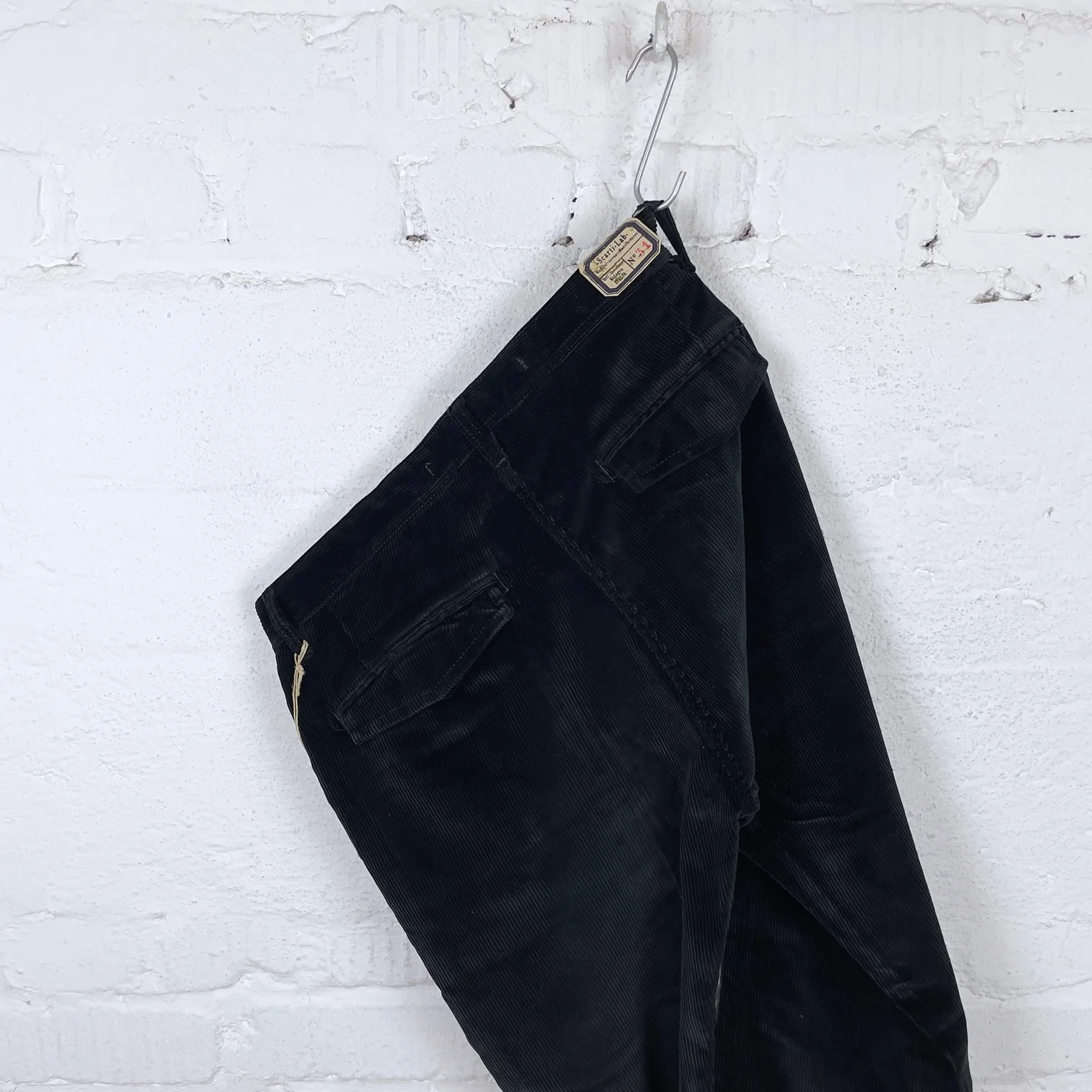 scarti lab | chino 101 sn814 corduroy black - Image 4