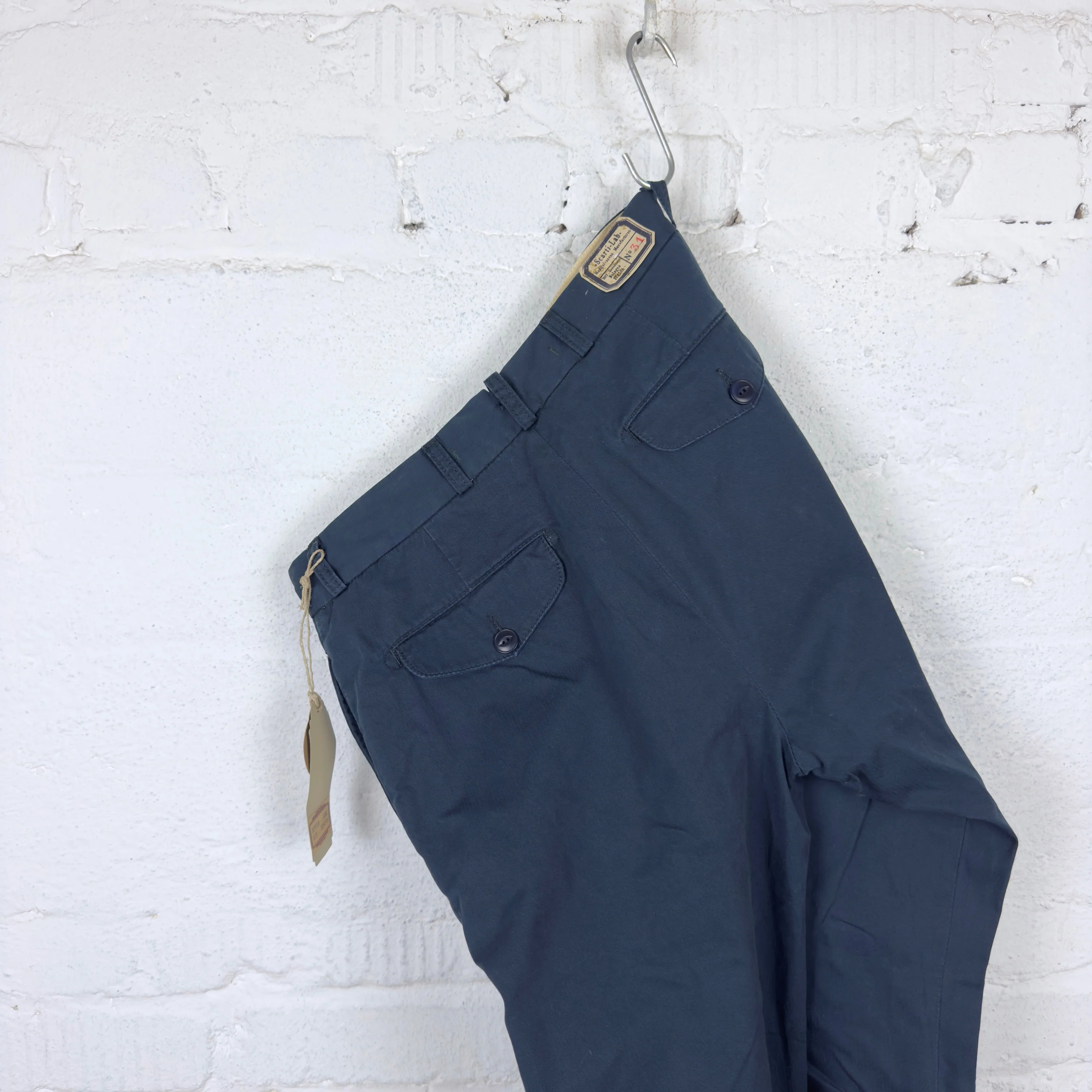 scarti lab | chino 122 sh473 navy stone washed - Image 3