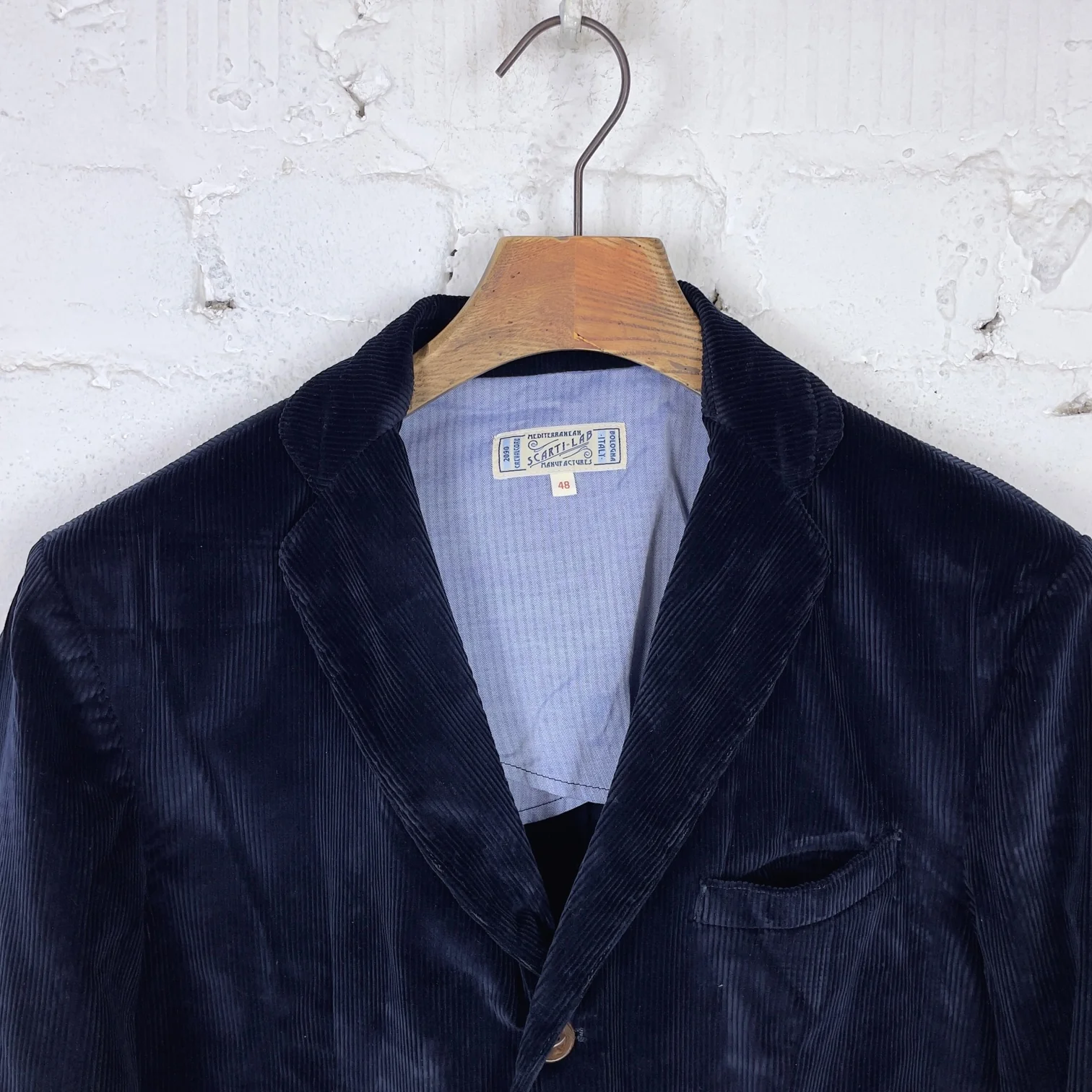 scarti lab | suit jacket 710 sn814 corduroy navy - Image 3