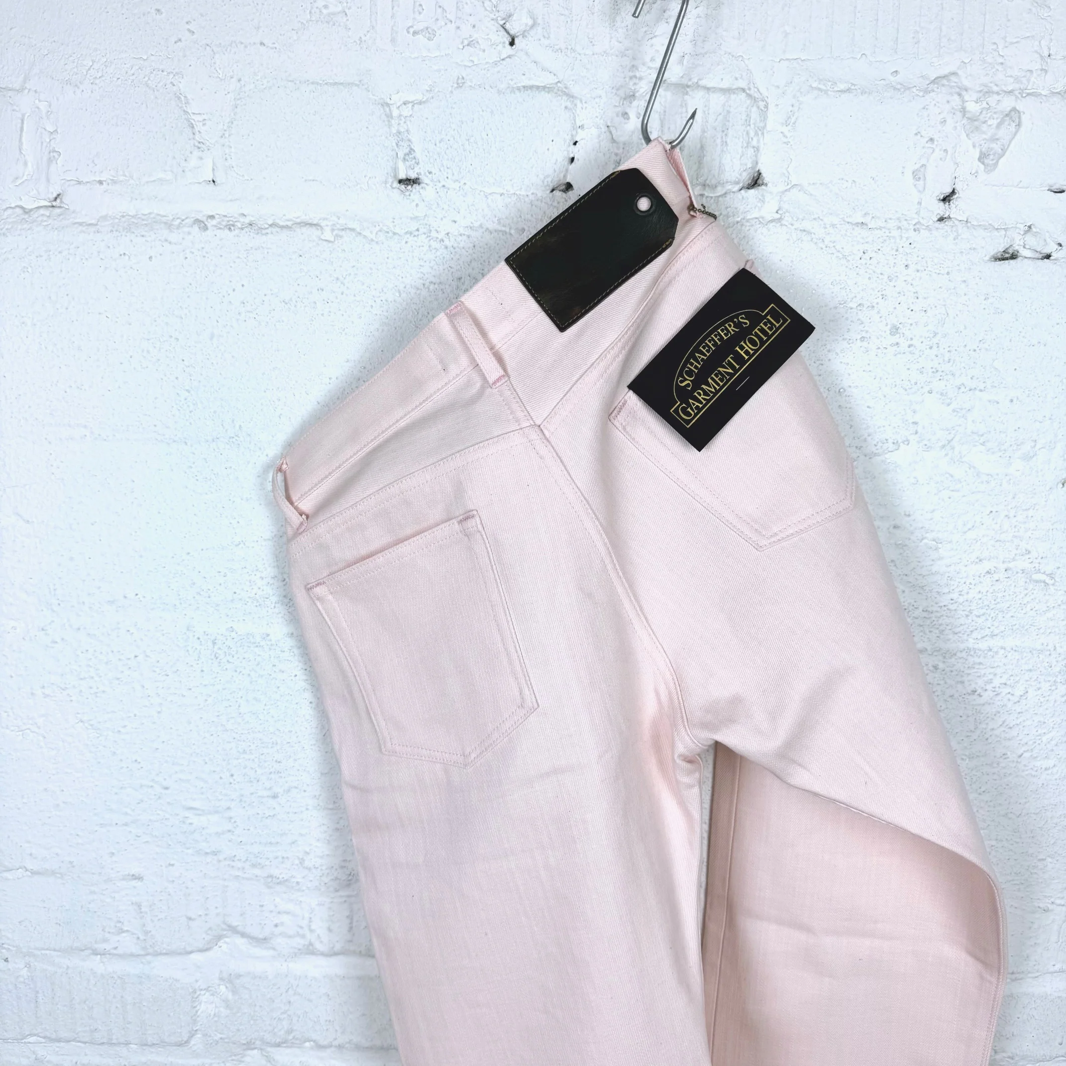 schaeffer's garment hotel | 103 pink over white - tall rise jean - Image 6