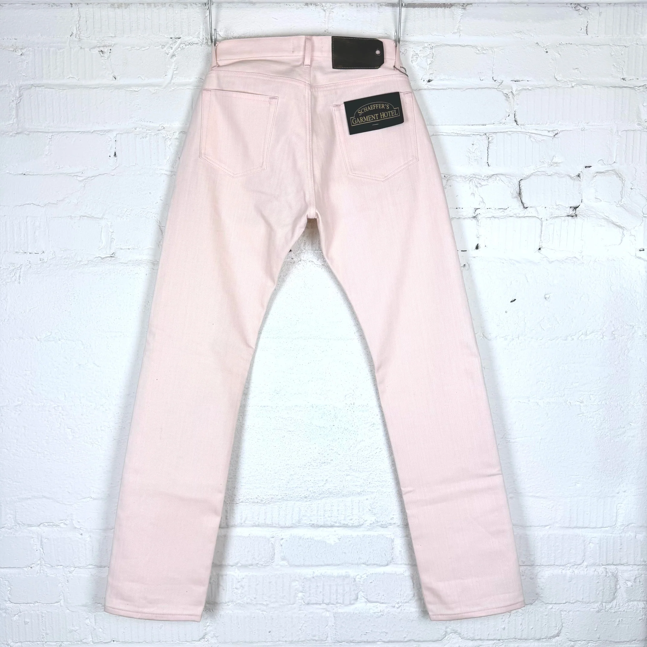 schaeffer's garment hotel | 103 pink over white - tall rise jean - Image 7