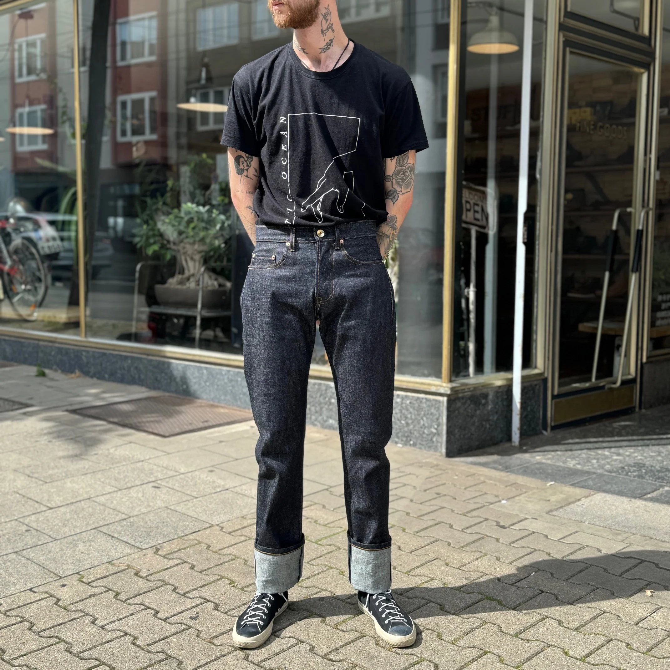 schaeffer's garment hotel | 103 rope indigo - tall rise jean - Image 2