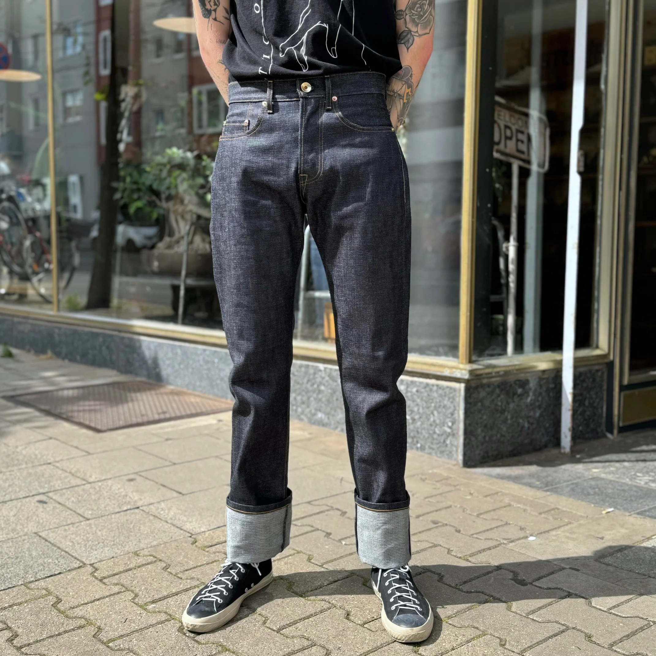 schaeffer's garment hotel | 103 rope indigo - tall rise jean - Image 3