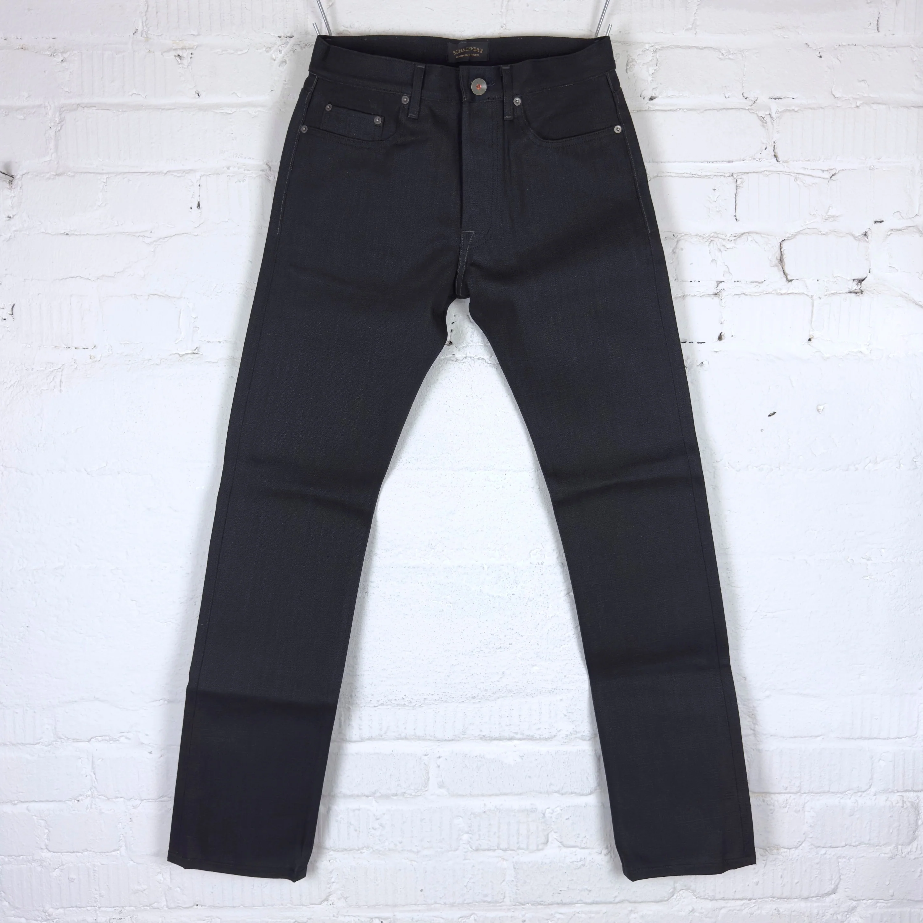schaeffer's garment hotel | 103 'the new paloma' over dyed black 18oz - tall rise jean