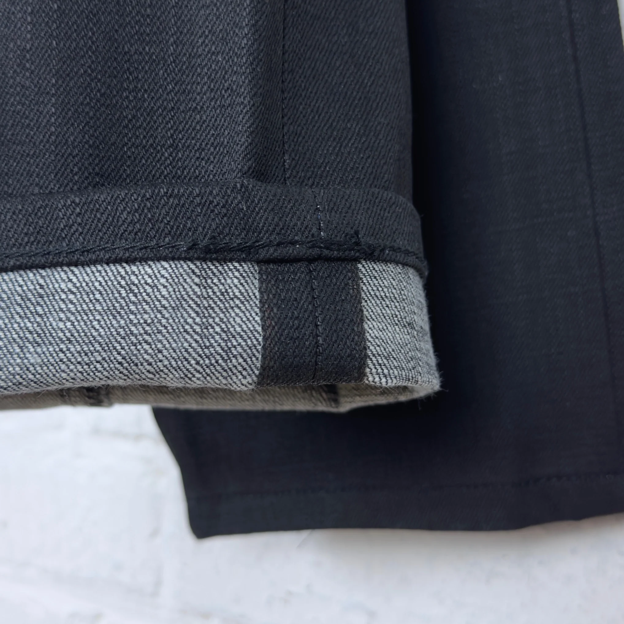 schaeffer's garment hotel | 103 'the new paloma' over dyed black 18oz - tall rise jean - Image 8
