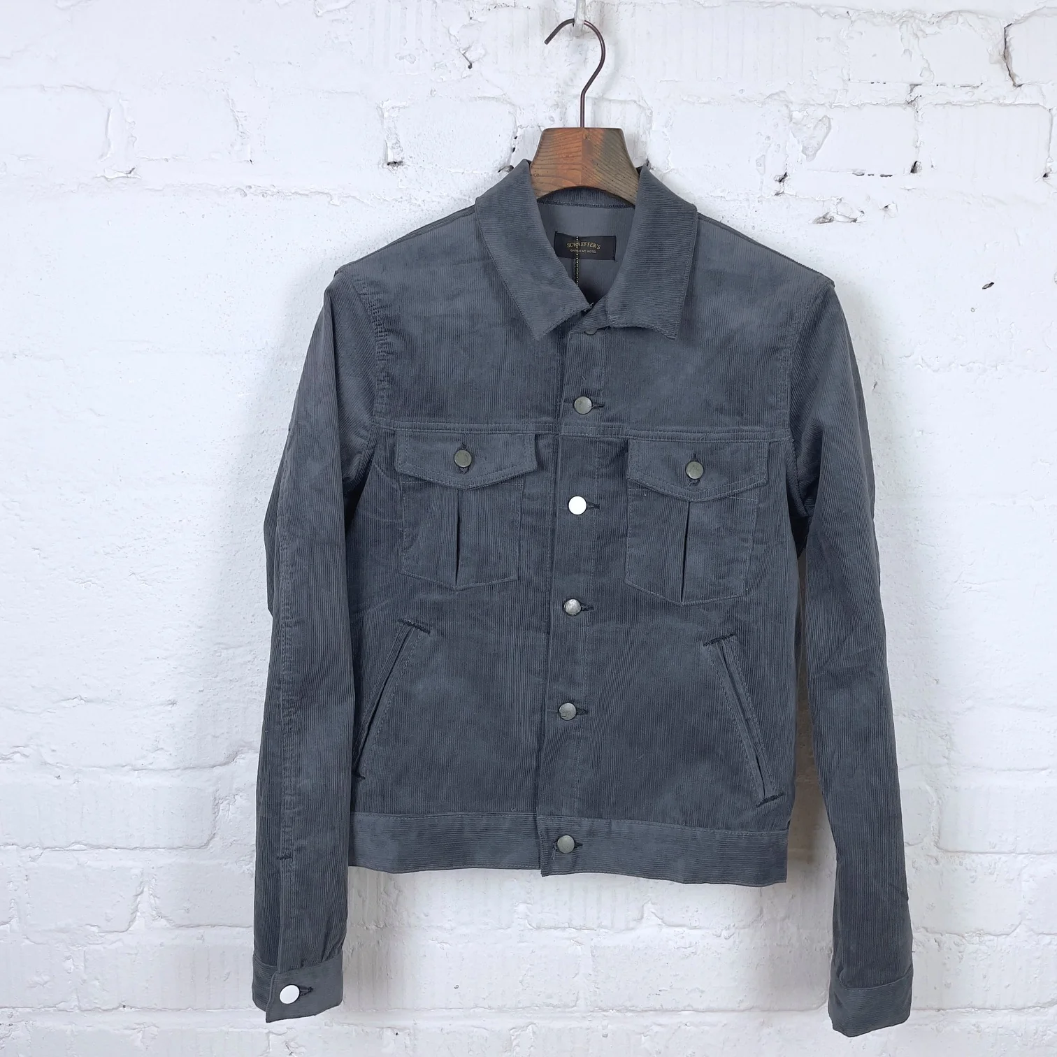 schaeffer's garment hotel | 14oz grey whale corduroy jacket