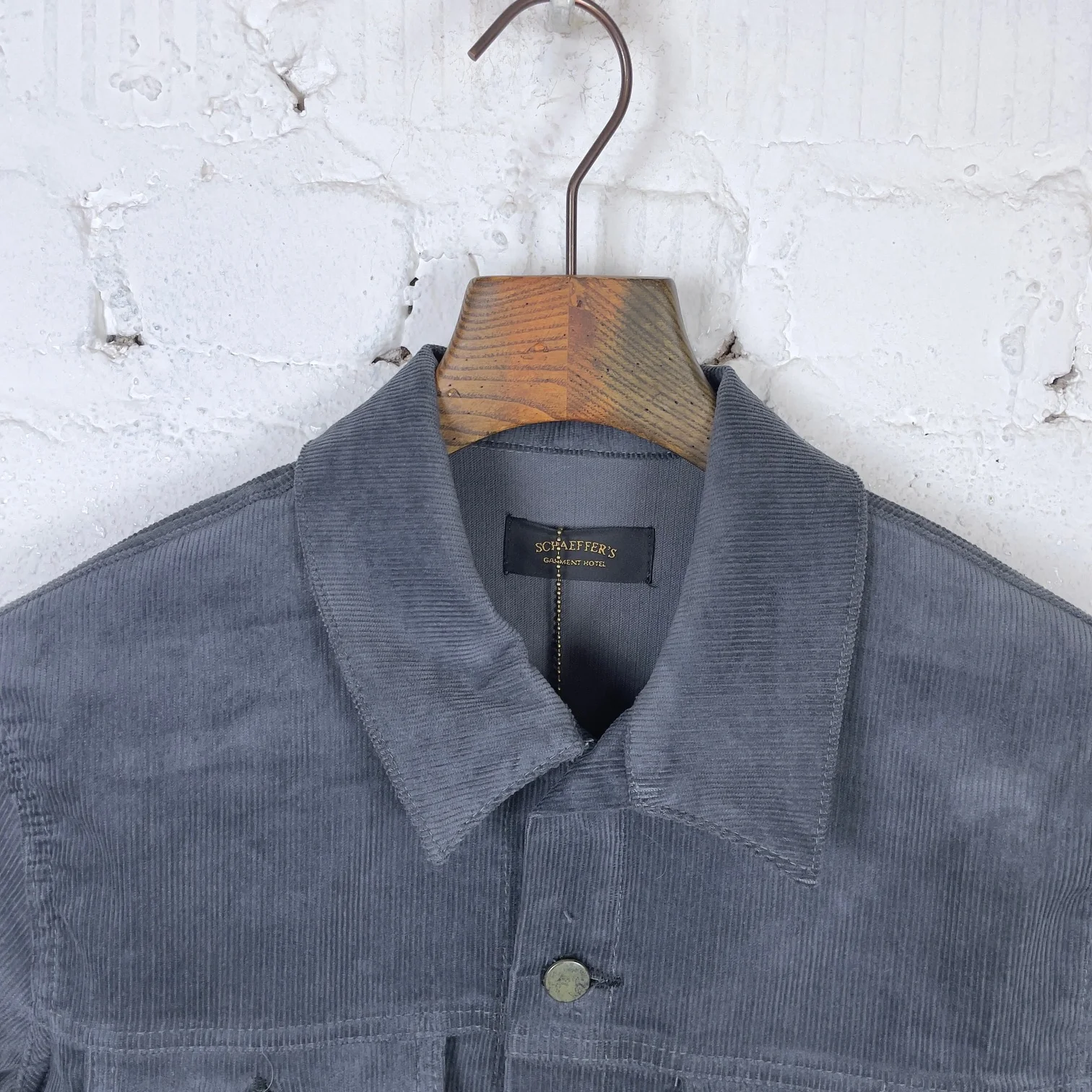 schaeffer's garment hotel | 14oz grey whale corduroy jacket - Image 2