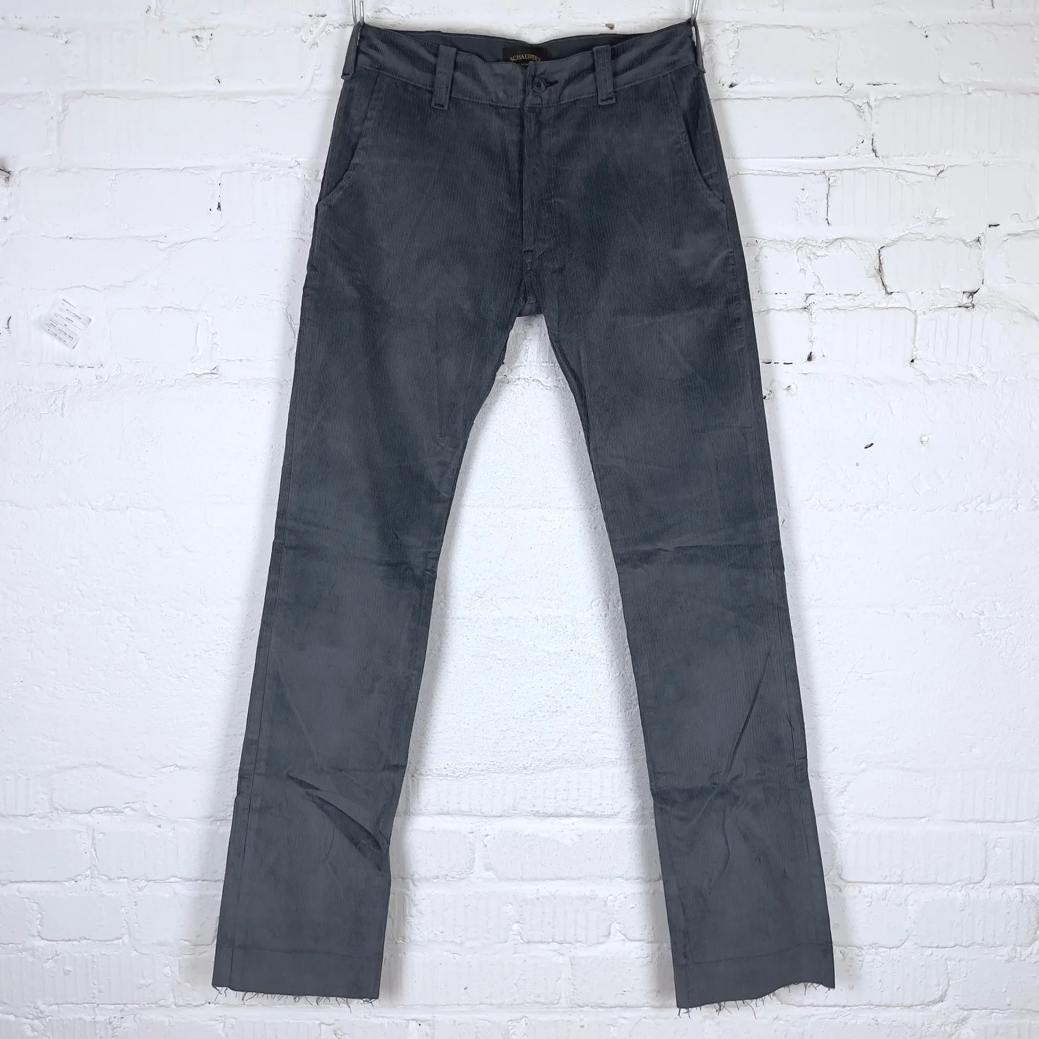 schaeffer's garment hotel | charcoal whale corduroy chino - tall straight