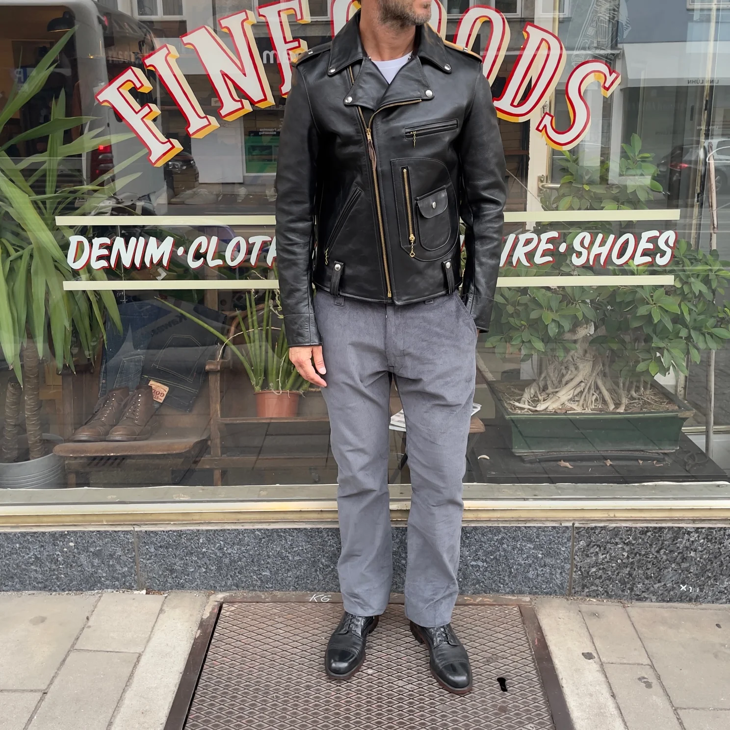 schaeffer's garment hotel | charcoal whale corduroy chino - tall straight - Image 2
