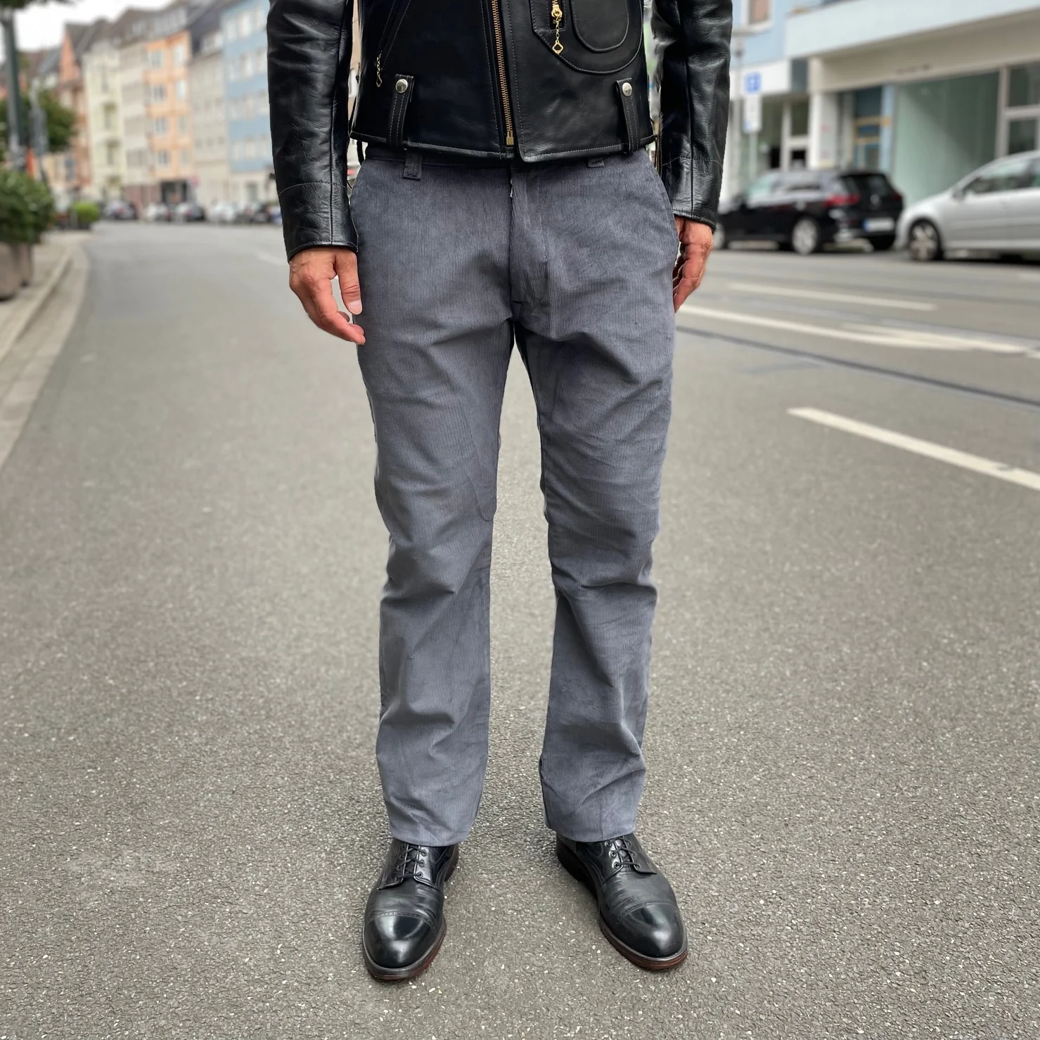 schaeffer's garment hotel | charcoal whale corduroy chino - tall straight - Image 3