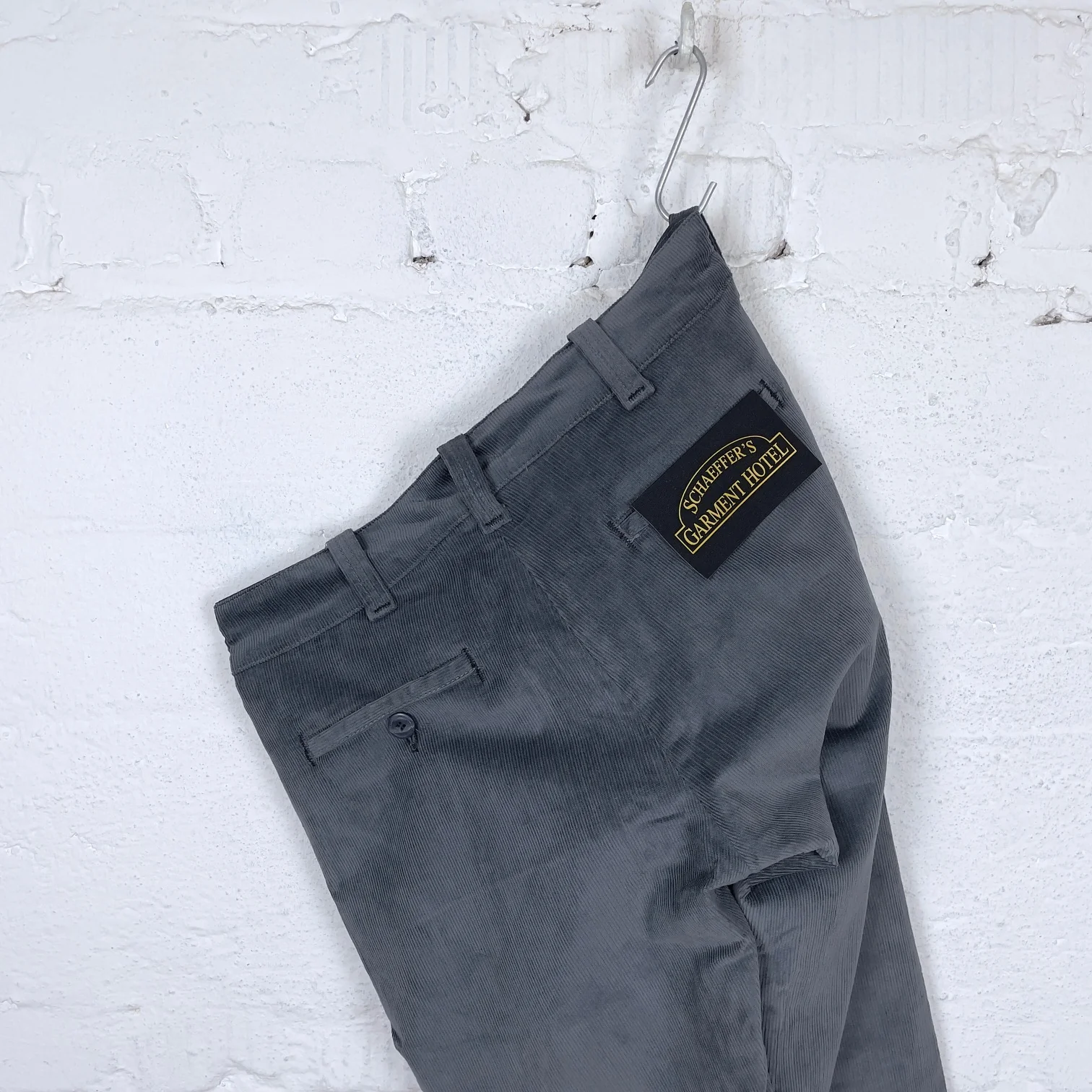 schaeffer's garment hotel | charcoal whale corduroy chino - tall straight - Image 6