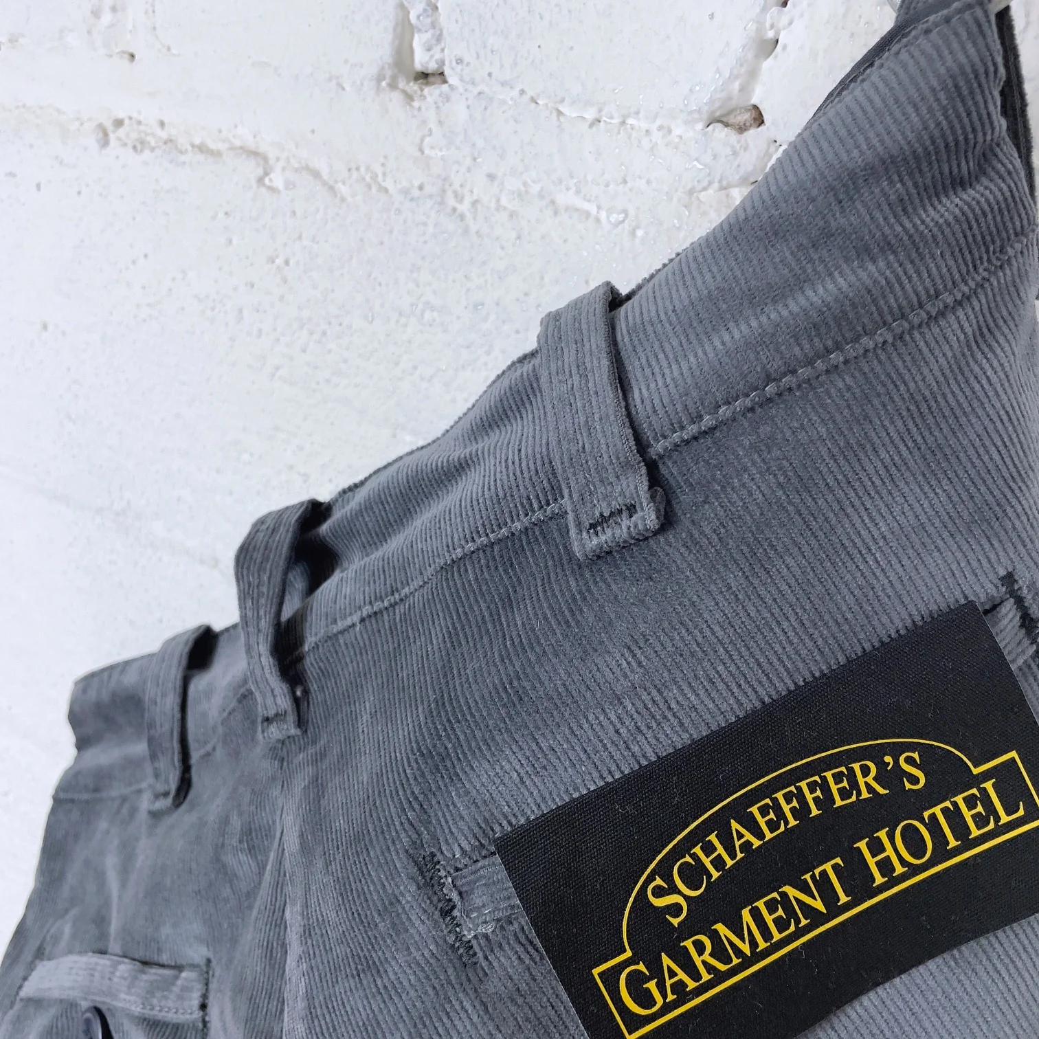 schaeffer's garment hotel | charcoal whale corduroy chino - tall straight - Image 7