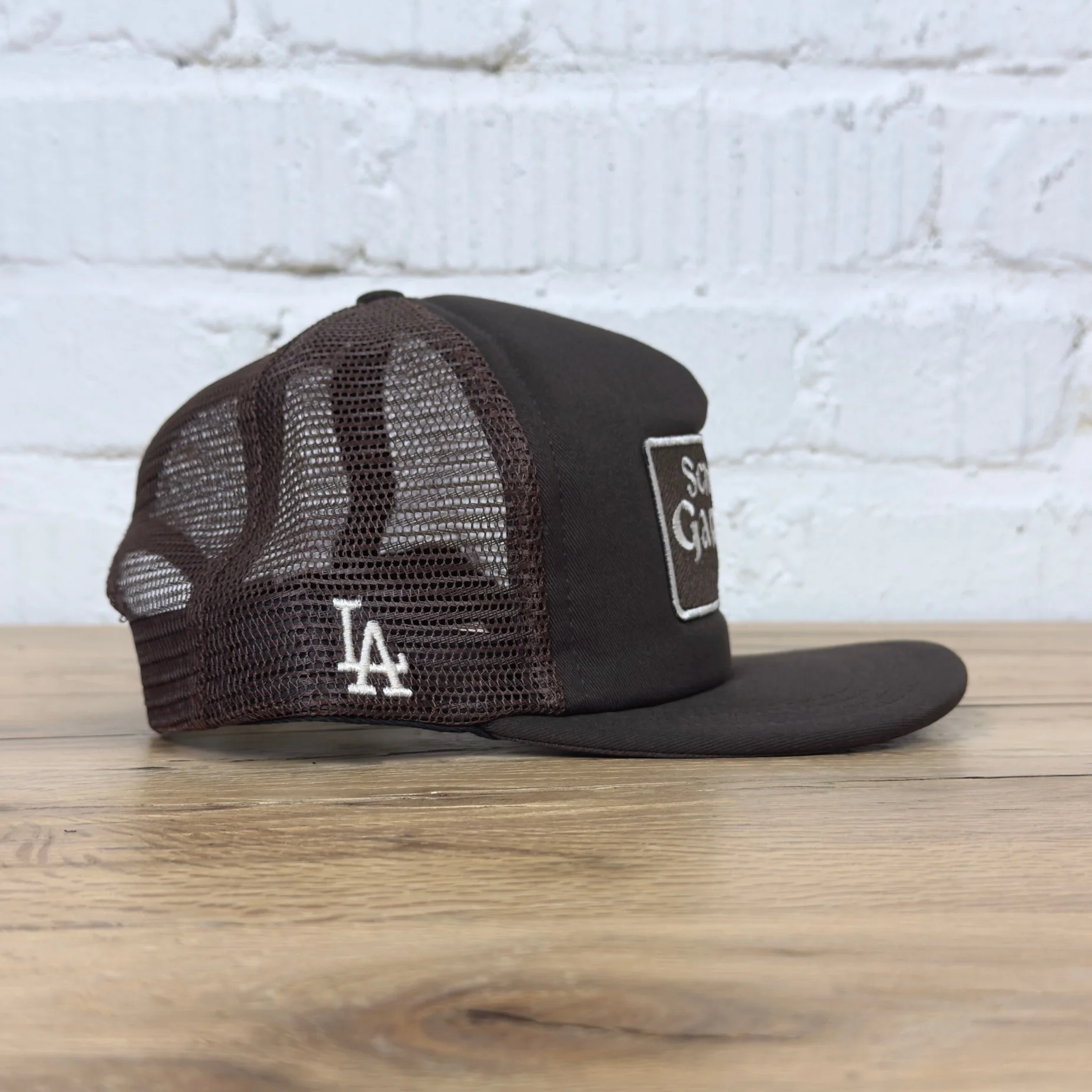 schaeffer's garment hotel | chocolate brown chateau trucker hat - Image 3