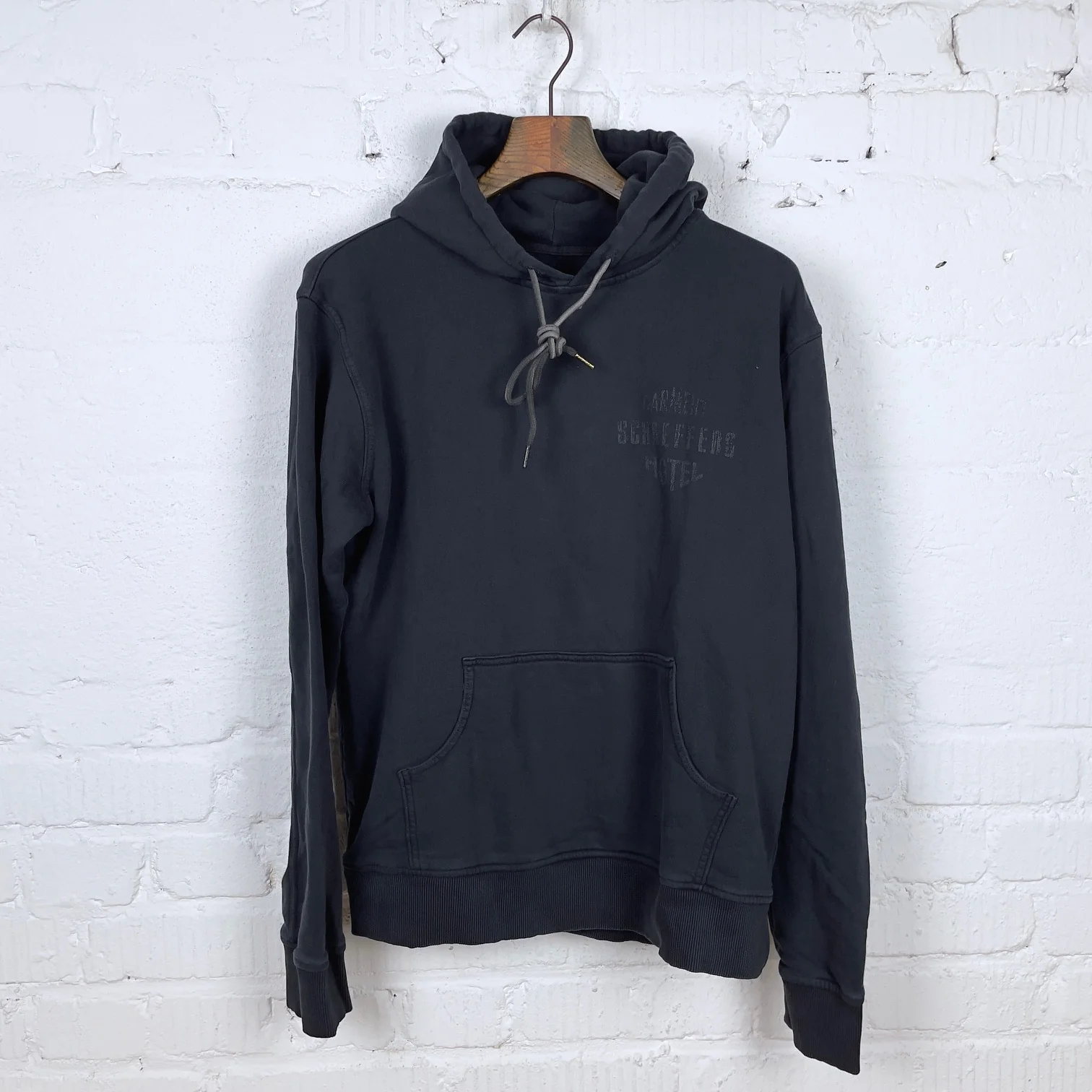 schaeffer's garment hotel | ghost logo hoodie - black